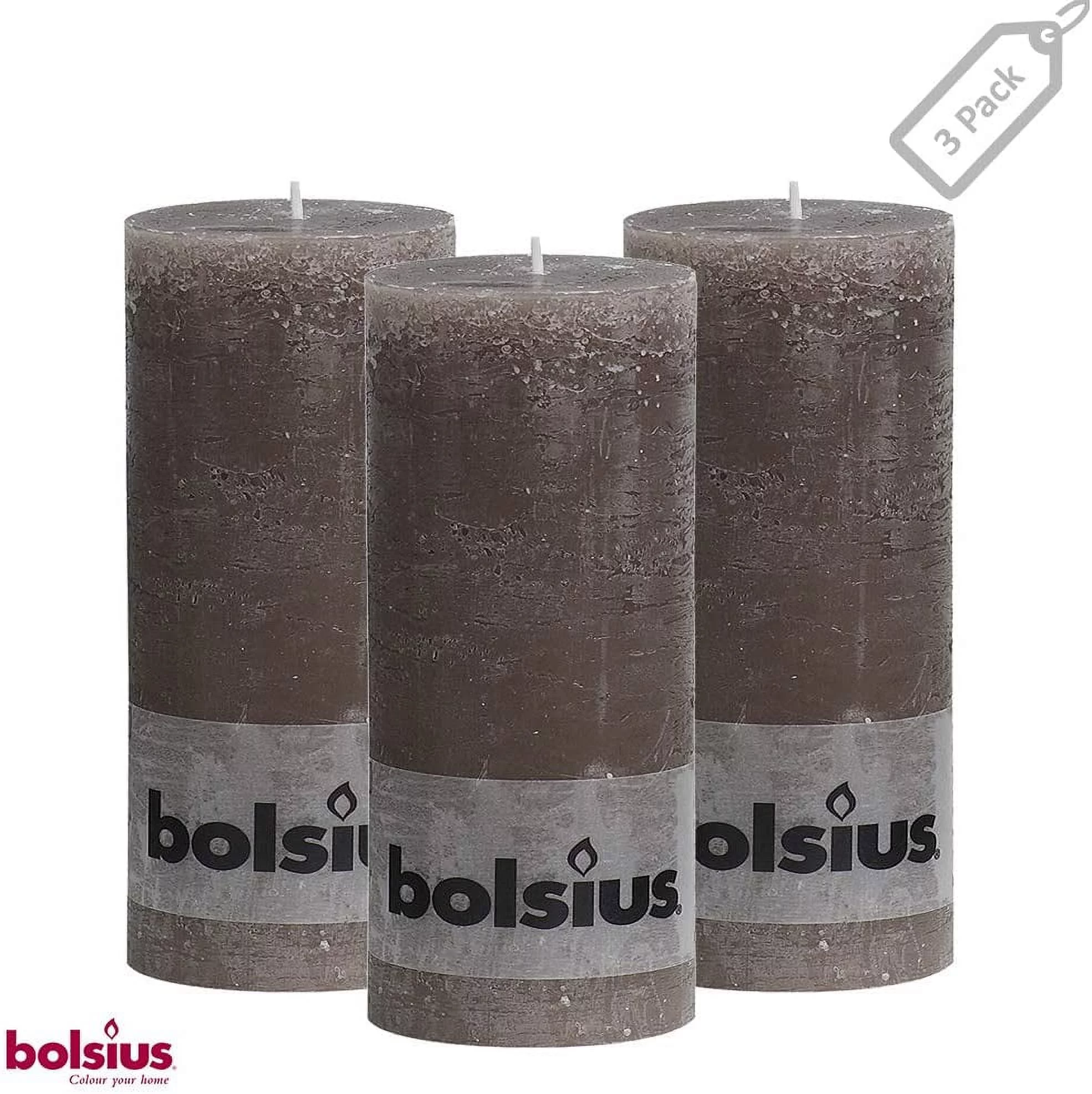 Bolsius Taupe 2.75 X 7.5