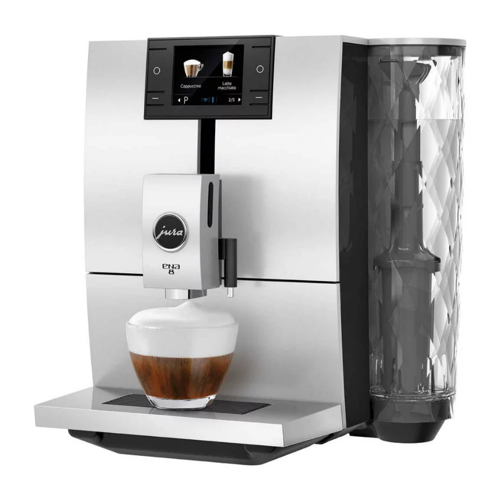 Jura ENA 8 Automatic Coffee Machine (Metropolitan Black, Certified Refurbished)