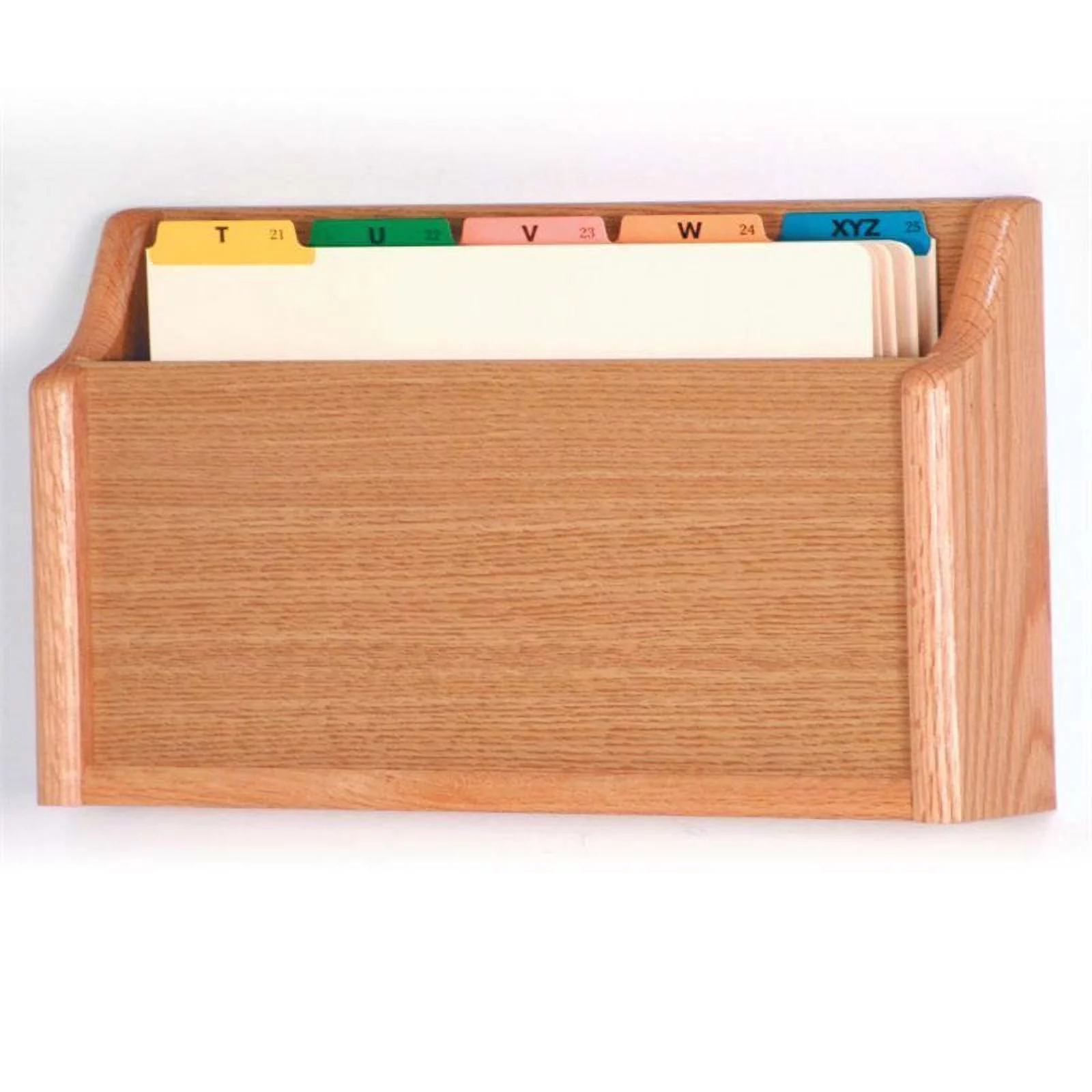 Scranton & Co Single Legal Size Wall File Holder in Light Oak