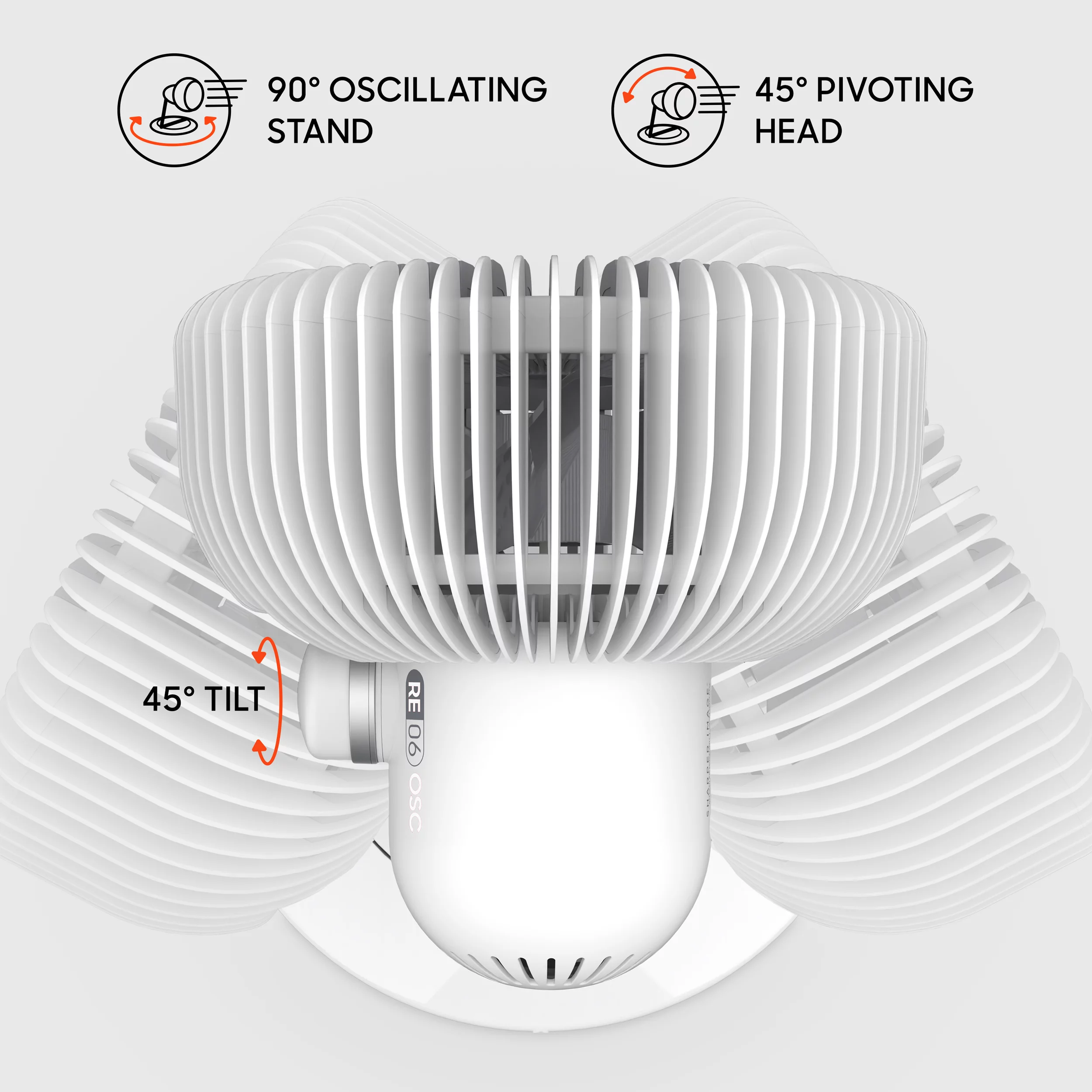 Sharper Image Refresh 06 OSC Oscillating Fan, 13.4