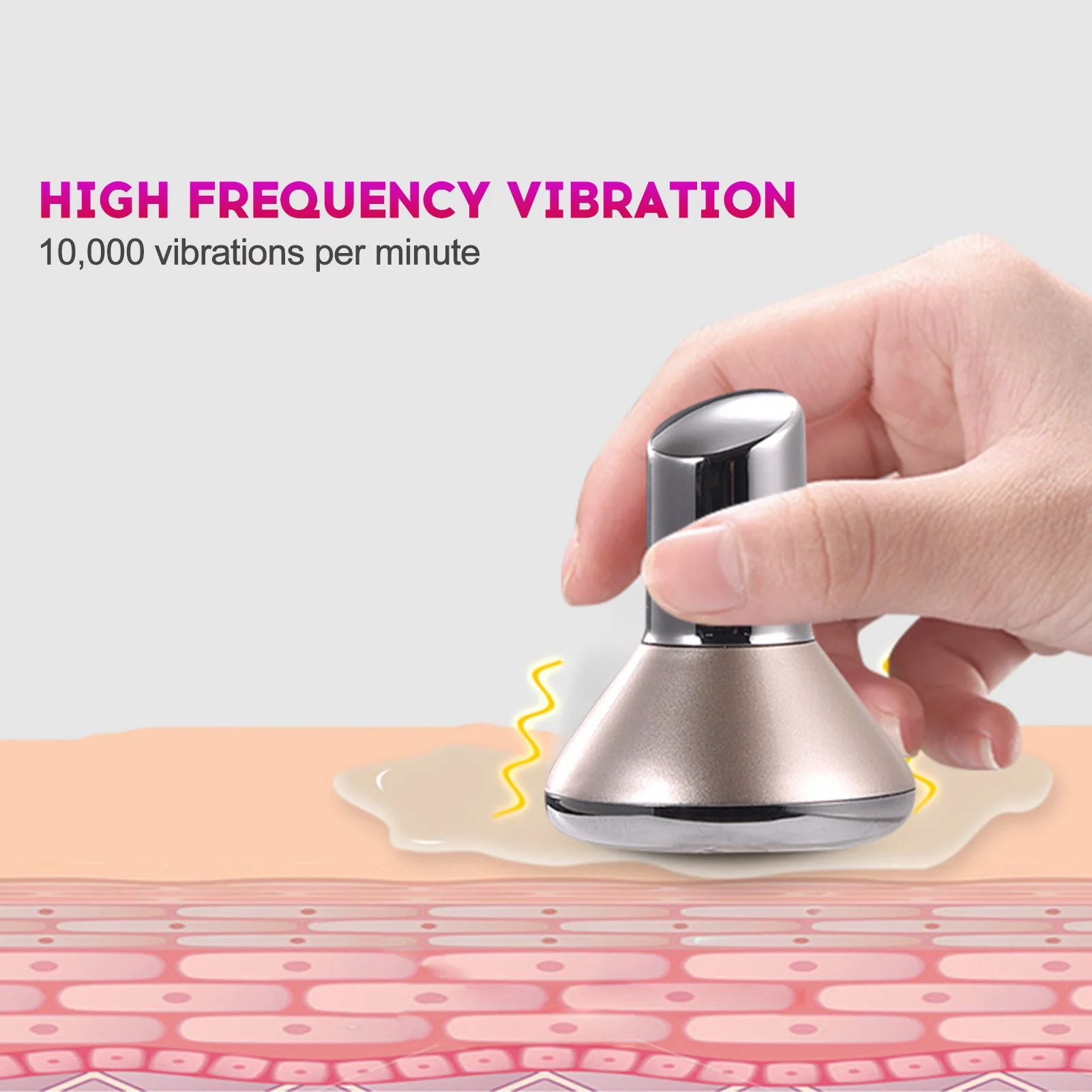 OWSOO Micro-current Skin Rejuvenation Instrument Eye Essence Massager Home Facial Beauty Instrument