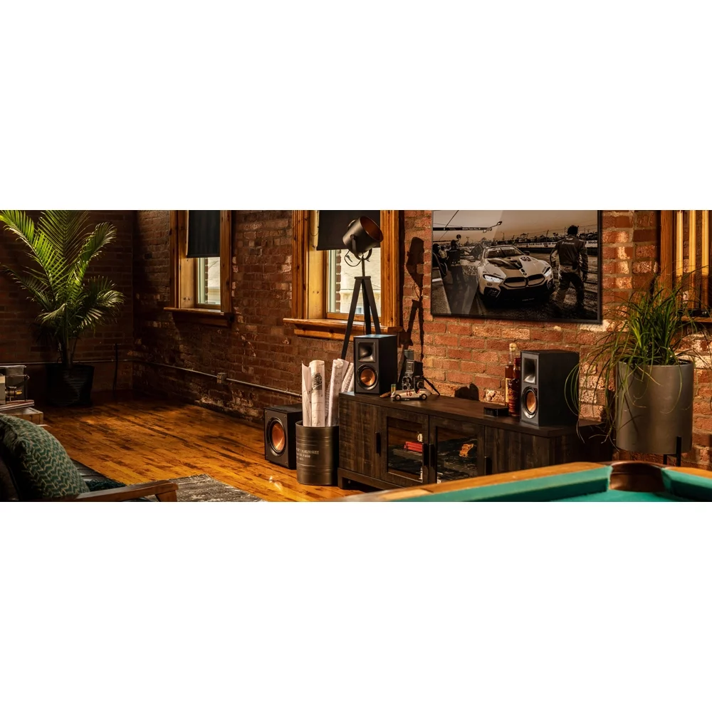 Klipsch R-41PM Powered Bookshelf Speaker, Black - (Open Box)