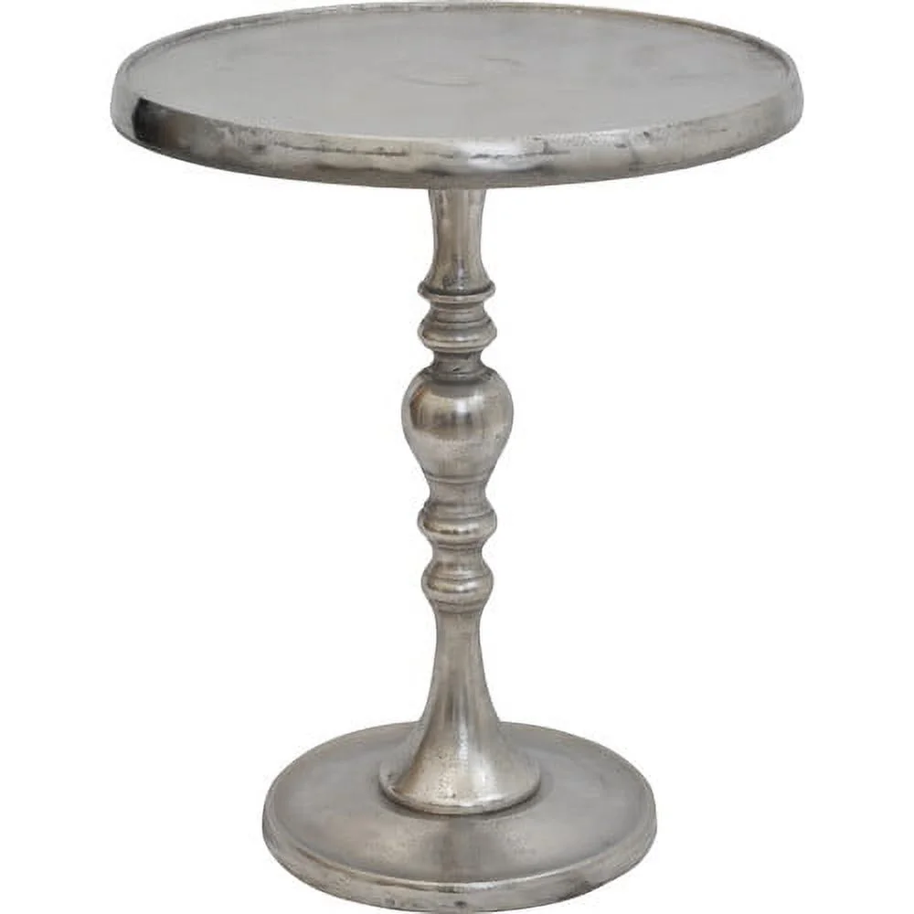 Renwil Romina Decorative Round Table in Nickel