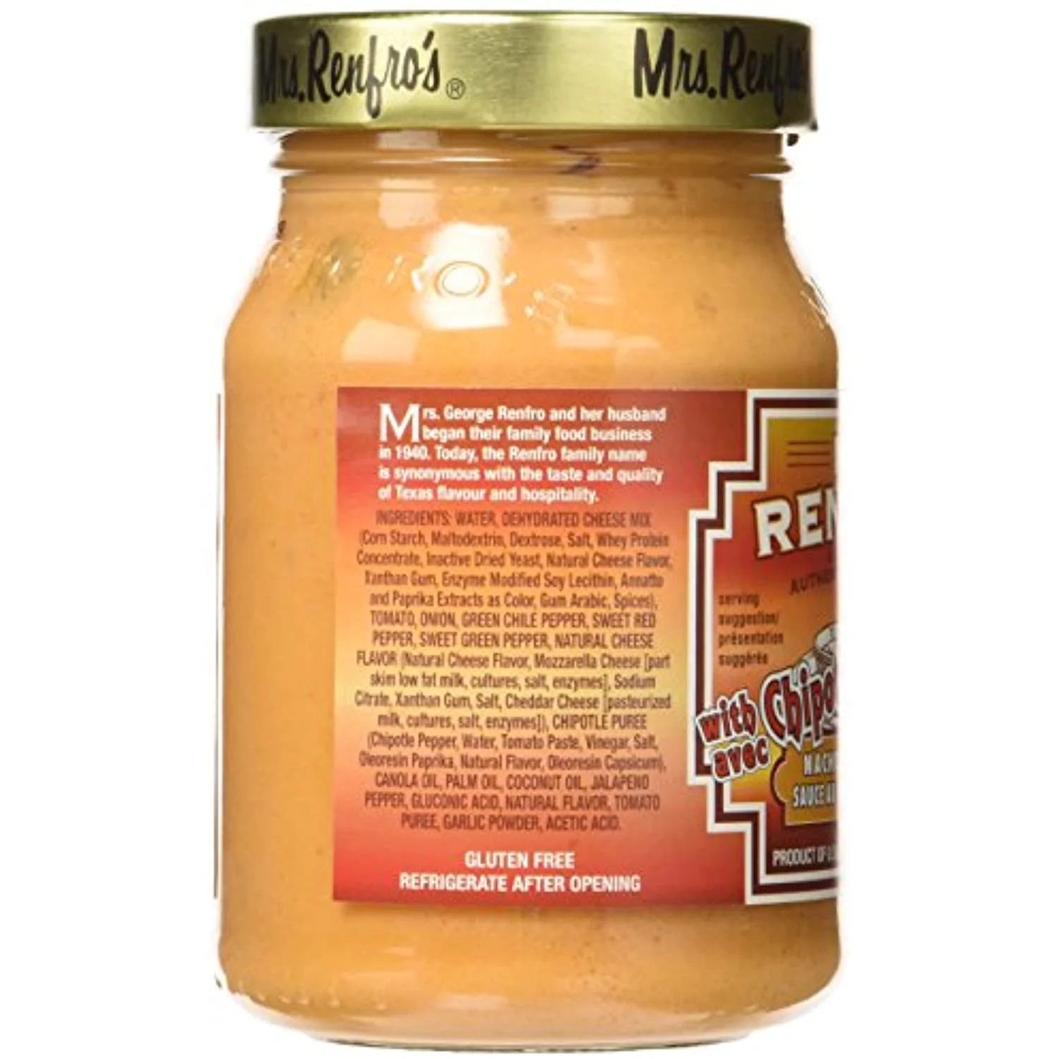 Mrs. Renfros Nacho Cheese Sauce With Chipotle, 16 Oz