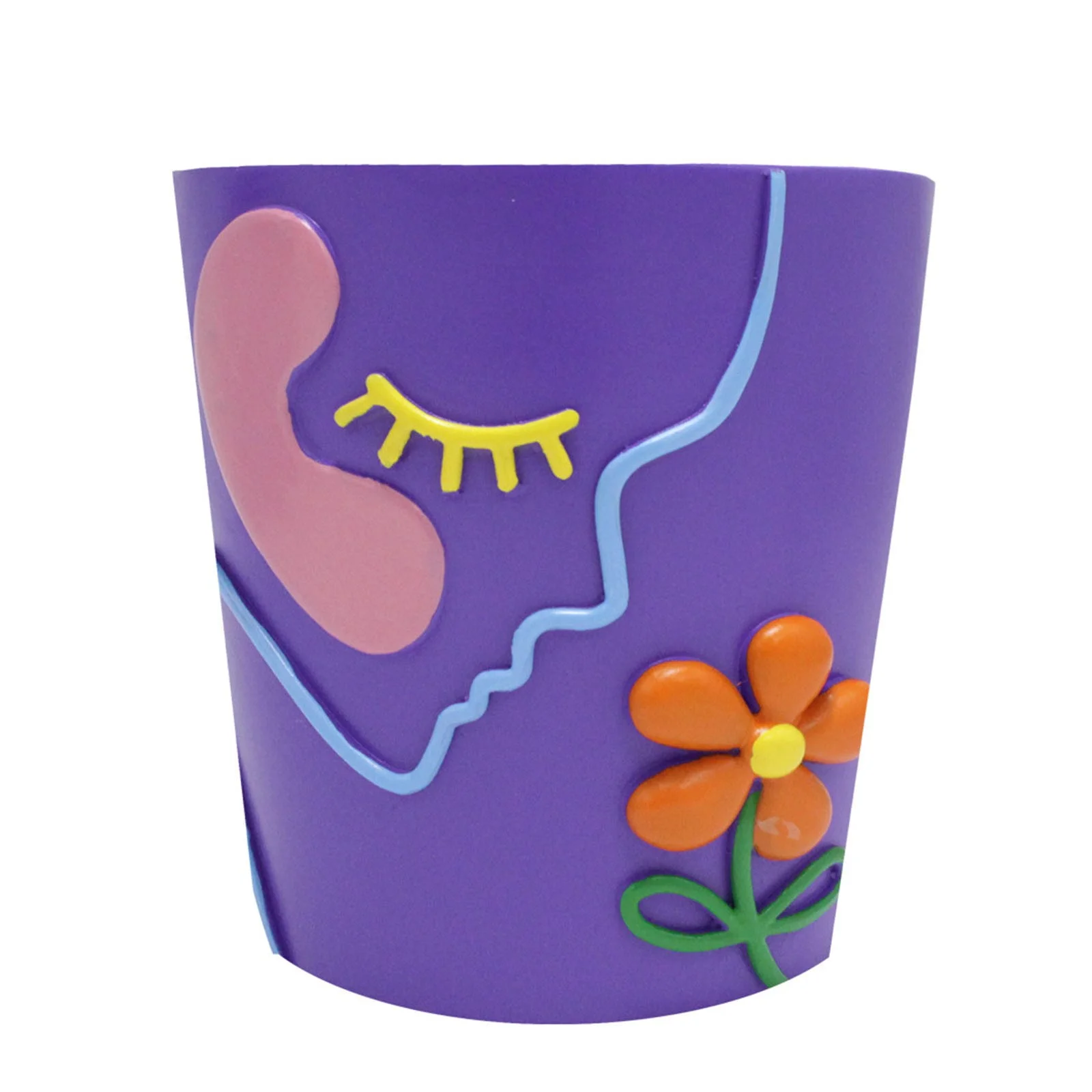 MOQIN Cute Unique Rainbow Planter with Drainage, Vintage Retro Flower Plant pots for Indoor & Outdoor Plants, Eclectic Succulent Gardening Pot for Boho Modern Décor