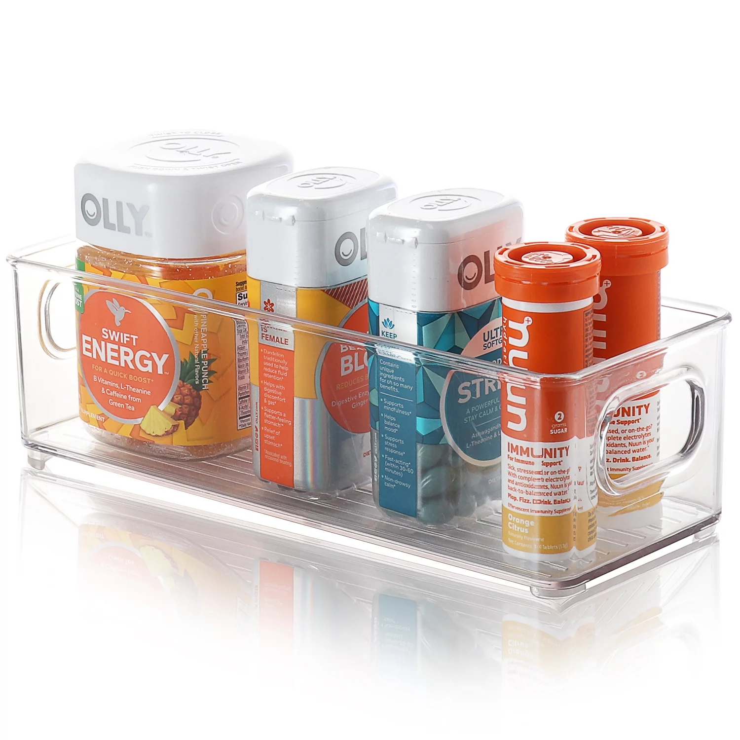 StorageBud Clear Storage Bins , 10X4X3