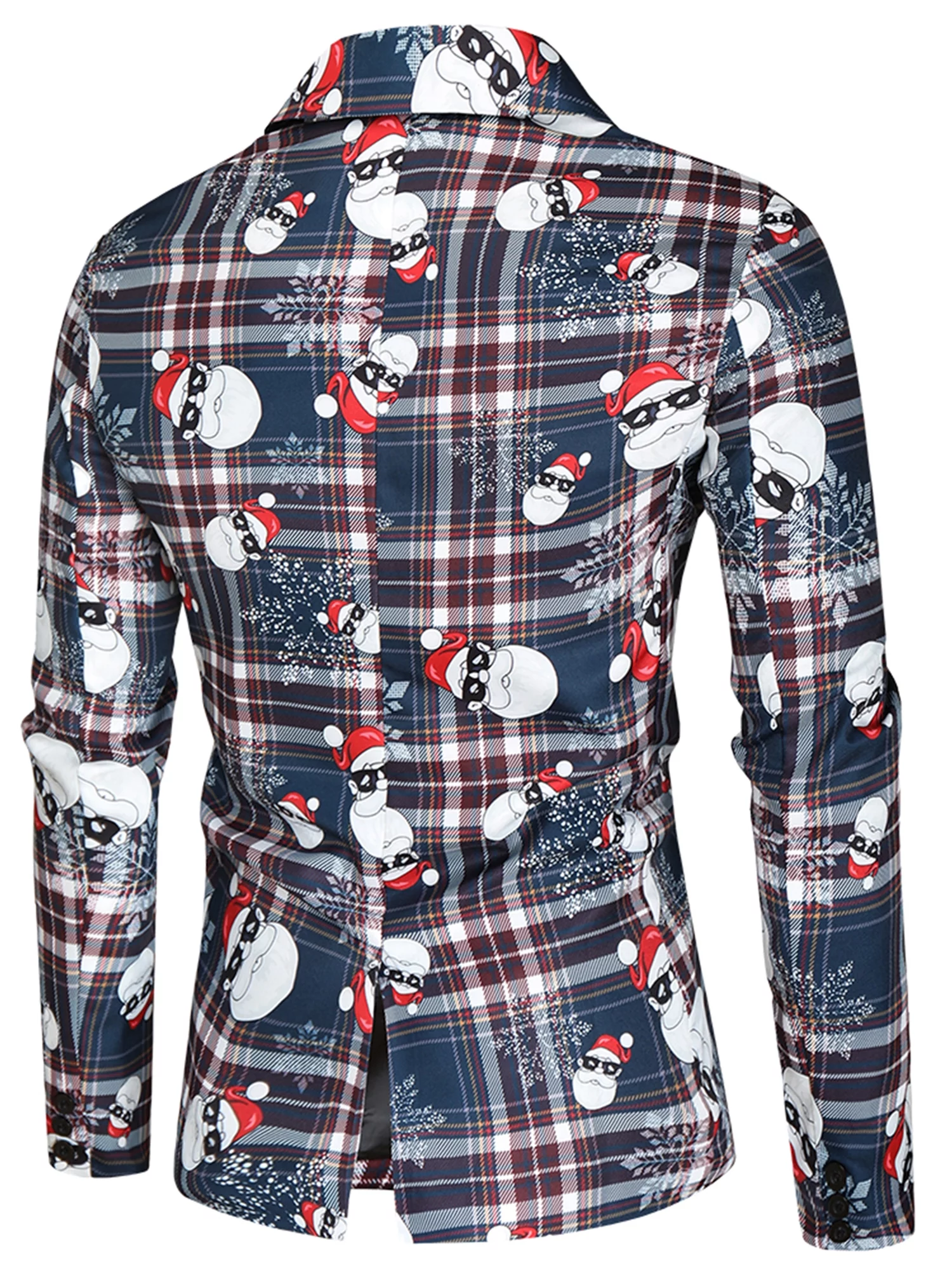 Men's 3 Piece Slim Fit Suit Double Breted Tuxedo Suits Blazer Pants Vest Suit Set