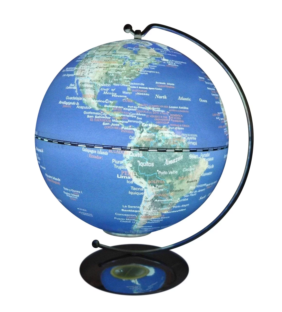 Hillary Illuminated World Globe - 5