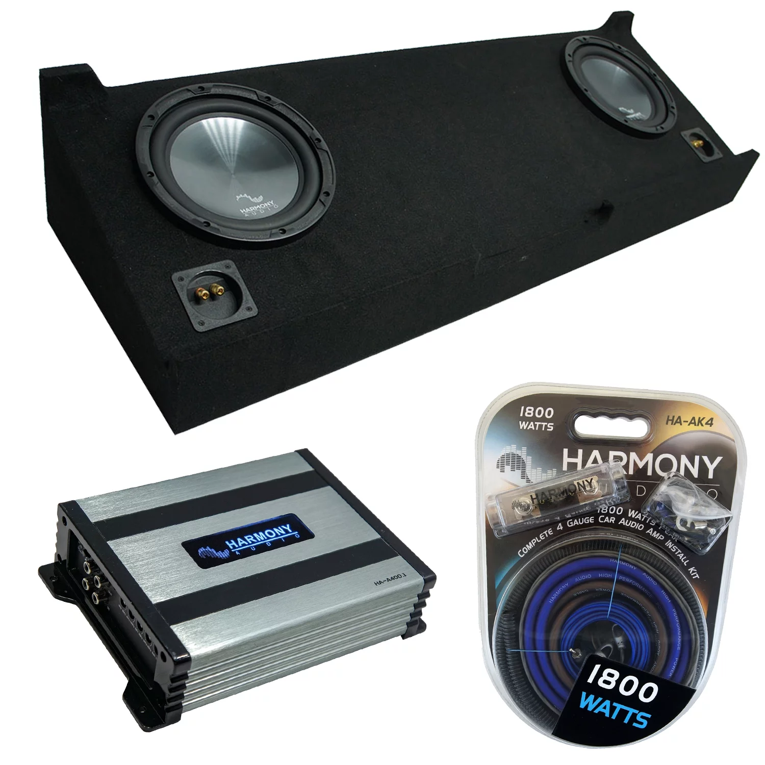 07-13 GMC Sierra Crew Cab Truck Harmony R124 Dual 12