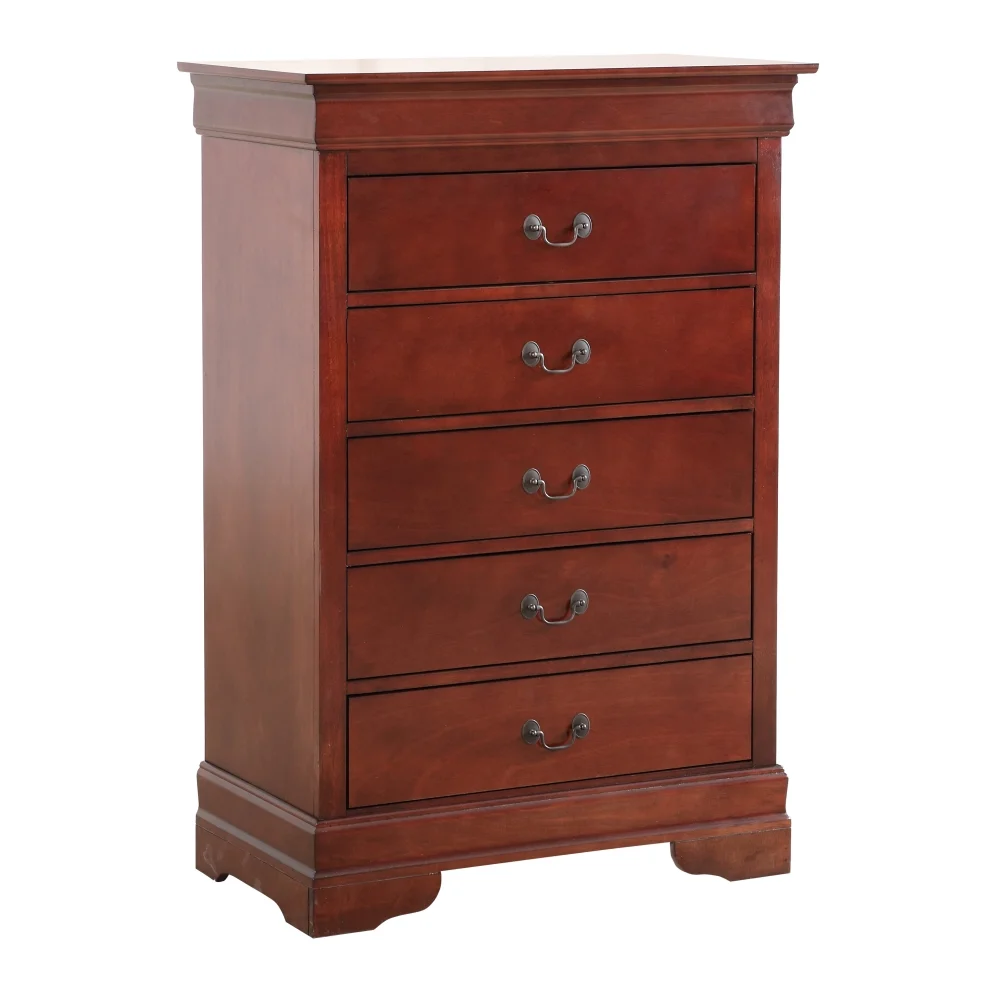 DeeHome Glory Furniture Louis Phillipe G3100-CH Chest , Cherry