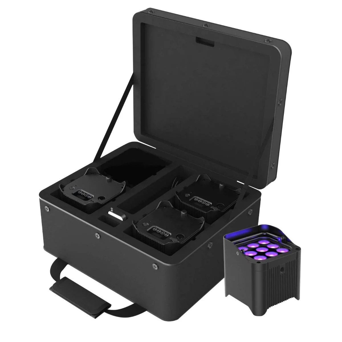 Chauvet DJ Freedom Par H9 IP X4 Complete Up-Lighting Kits Pair with White Sleeves and Handheld Remote Package