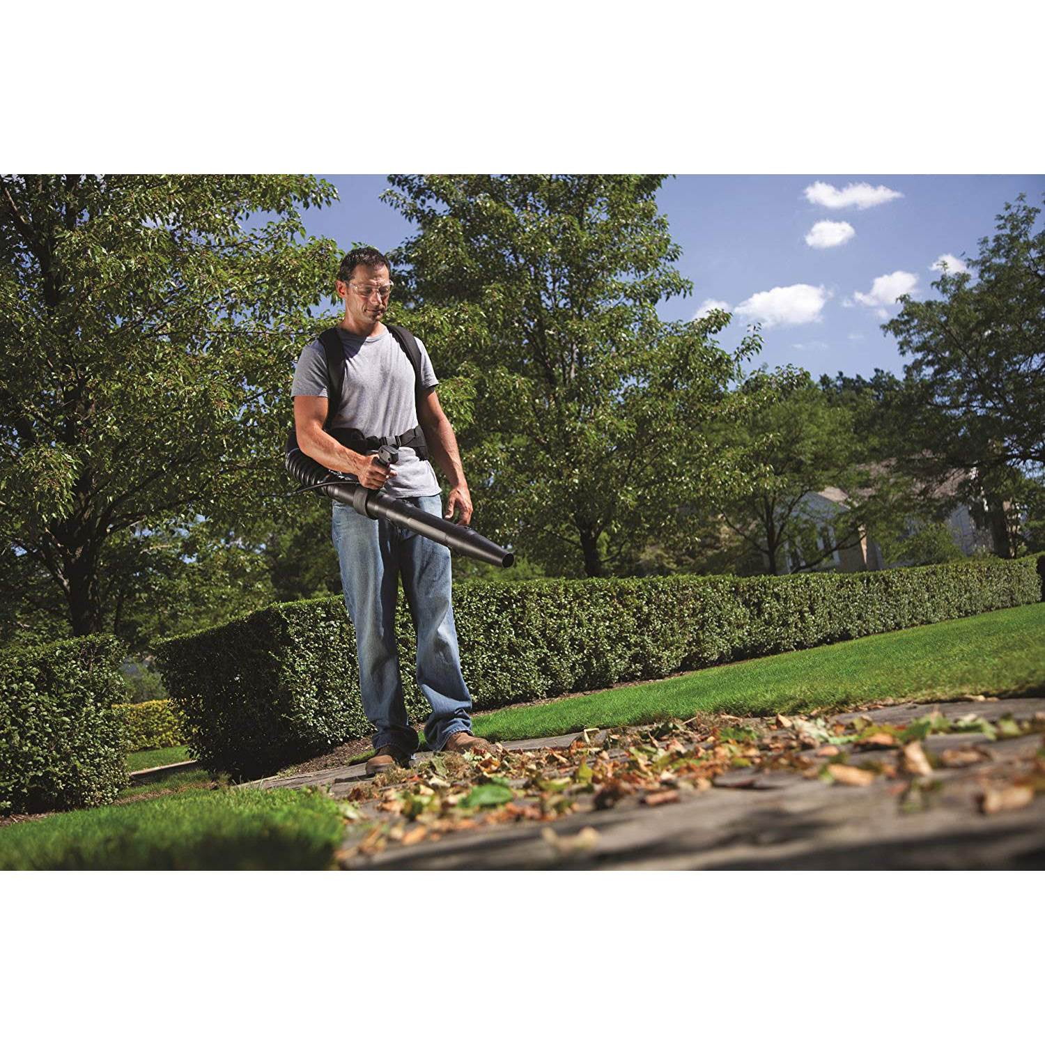 Troy-Bilt TB4BP 32cc 4 Cycle Gas Powered Backpack Leaf Blower with SpringAssist