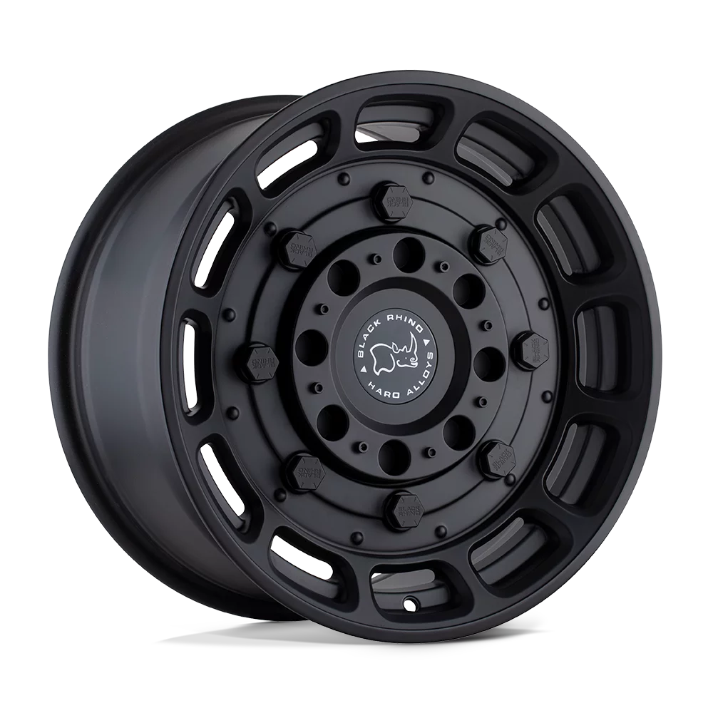 Black Rhino Cast Aluminum Rim BRWHG 17X8.5 6X5.5 M-BLK -18MM, 1785WHG-86140M12