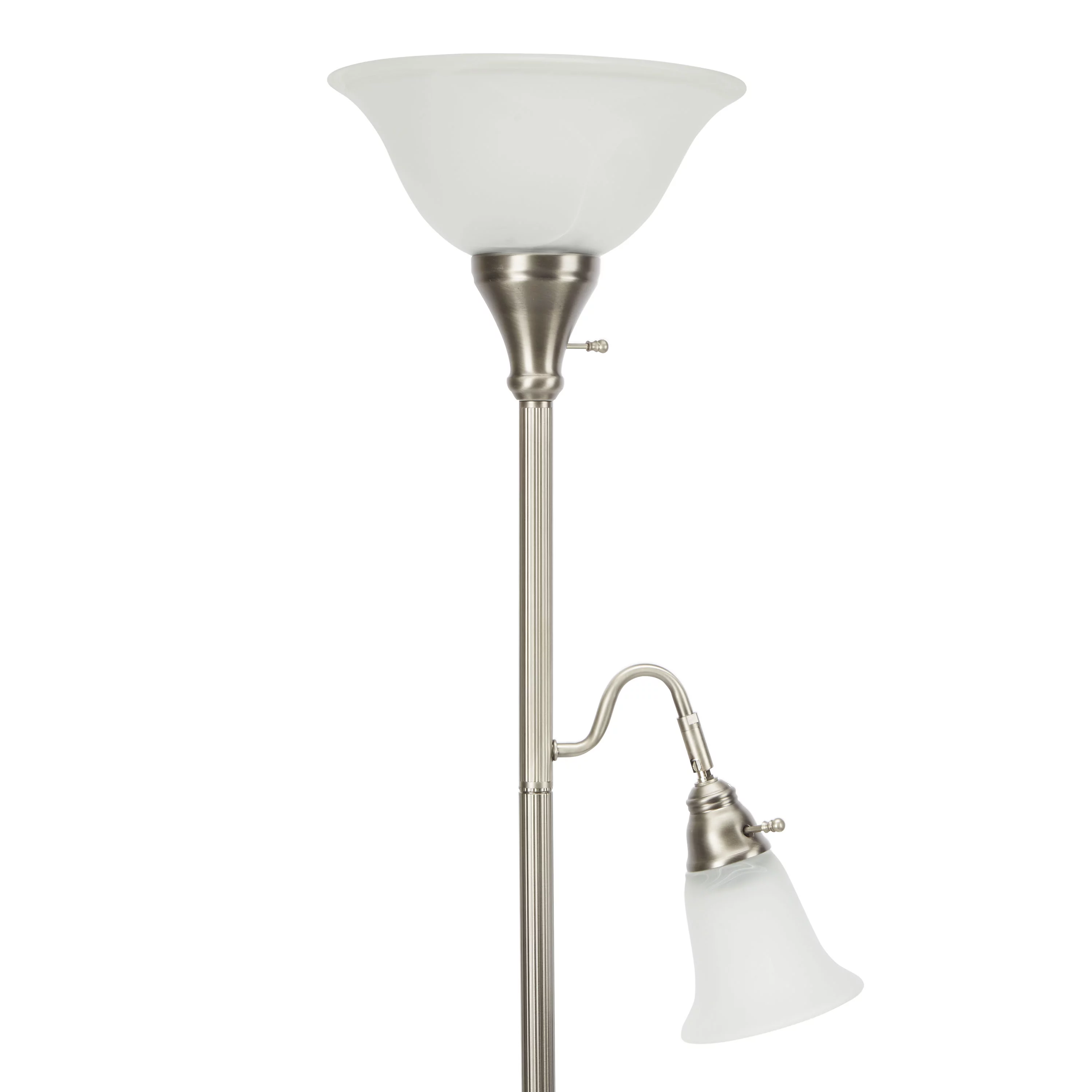 Better Homes and Gardens Antique Nickel Father/Daughter Floor Lamp with BULB Included