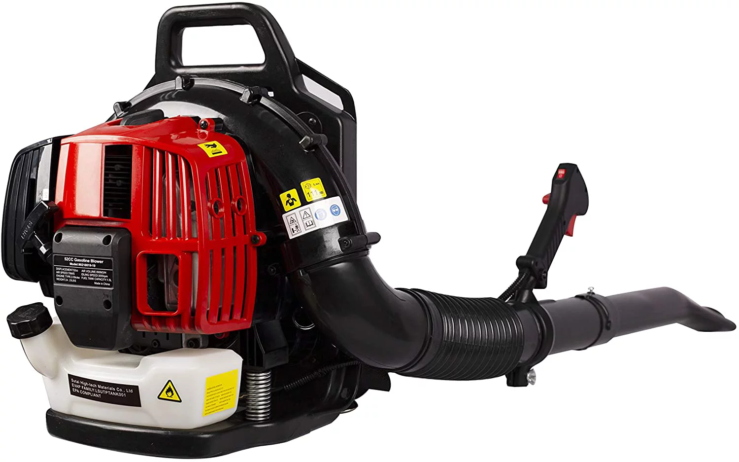 2-Cycle Gas Backpack Blower 52CC 2-Stroke Engine EPA Passed 530CFM Back Pack Blower with Heavy Duty Frame Adjustable Shoulder Strap