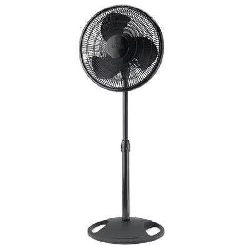 lasko stand fan 16 in. l x 17 in. w x 47 in. h oscillating 3 speed black
