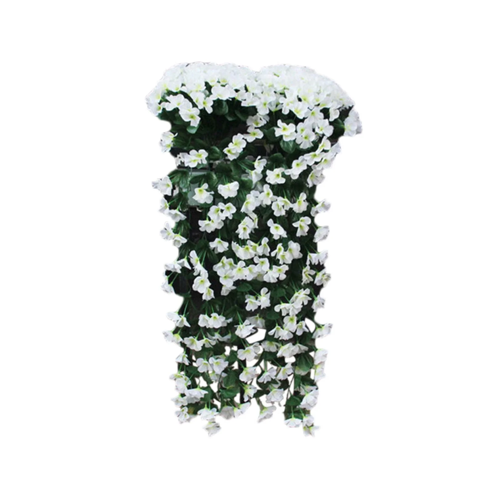 Yeetfub Artificial Plants for Indoor Basket Violet Orchid Flowers Silk Hanging Wisteria Hanging Vine Flower Flowers Garland Wall Artificial Artificial flowers for Window Garden Office Patio Planter