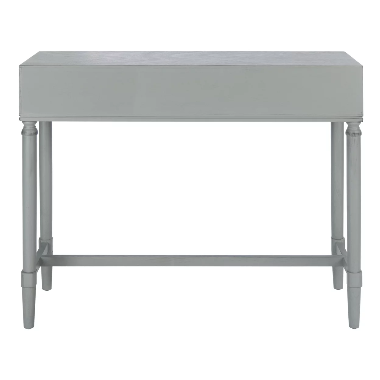 SAFAVIEH Aliyah Solid 2 Drawer Console Table, Distressed Grey