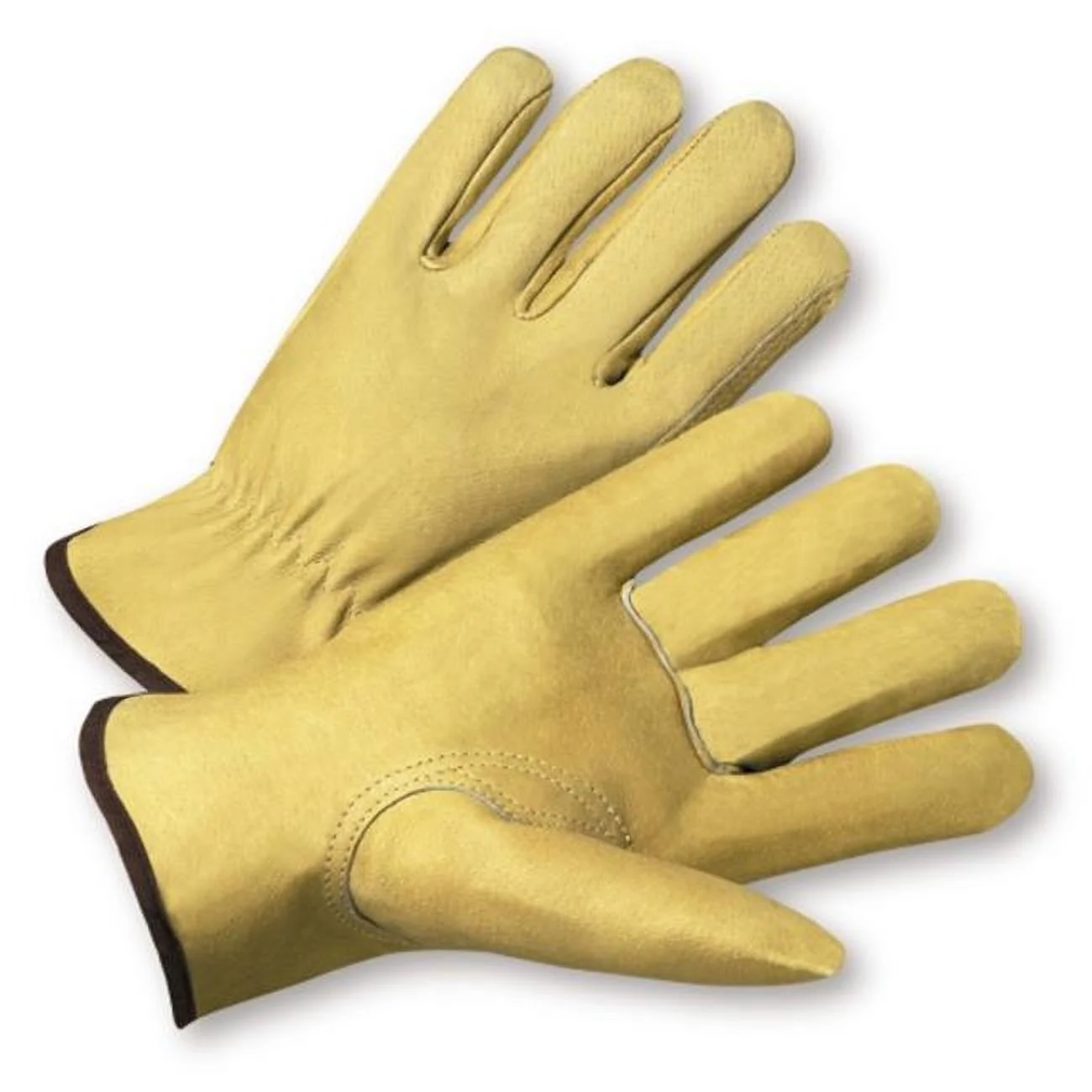 813-994KF-M Pigskin Leather with Fleece Lining Keystone Thumb Drivers Gloves, Medium - Pack of 12