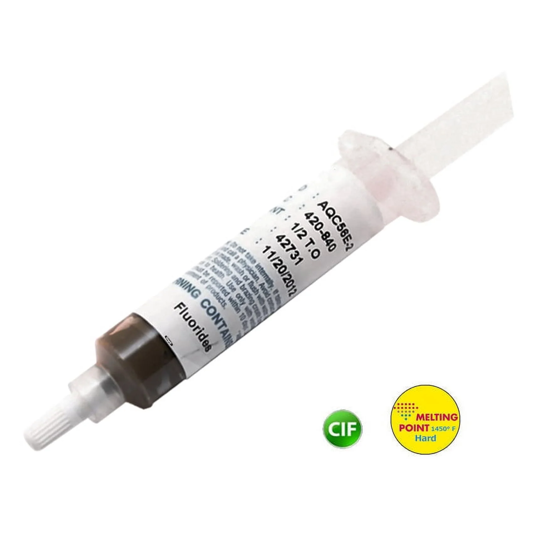 Silver Solder Paste Easy With Flux 1/2 Oz Troy(15.5 g) Syringe Soldering Repair