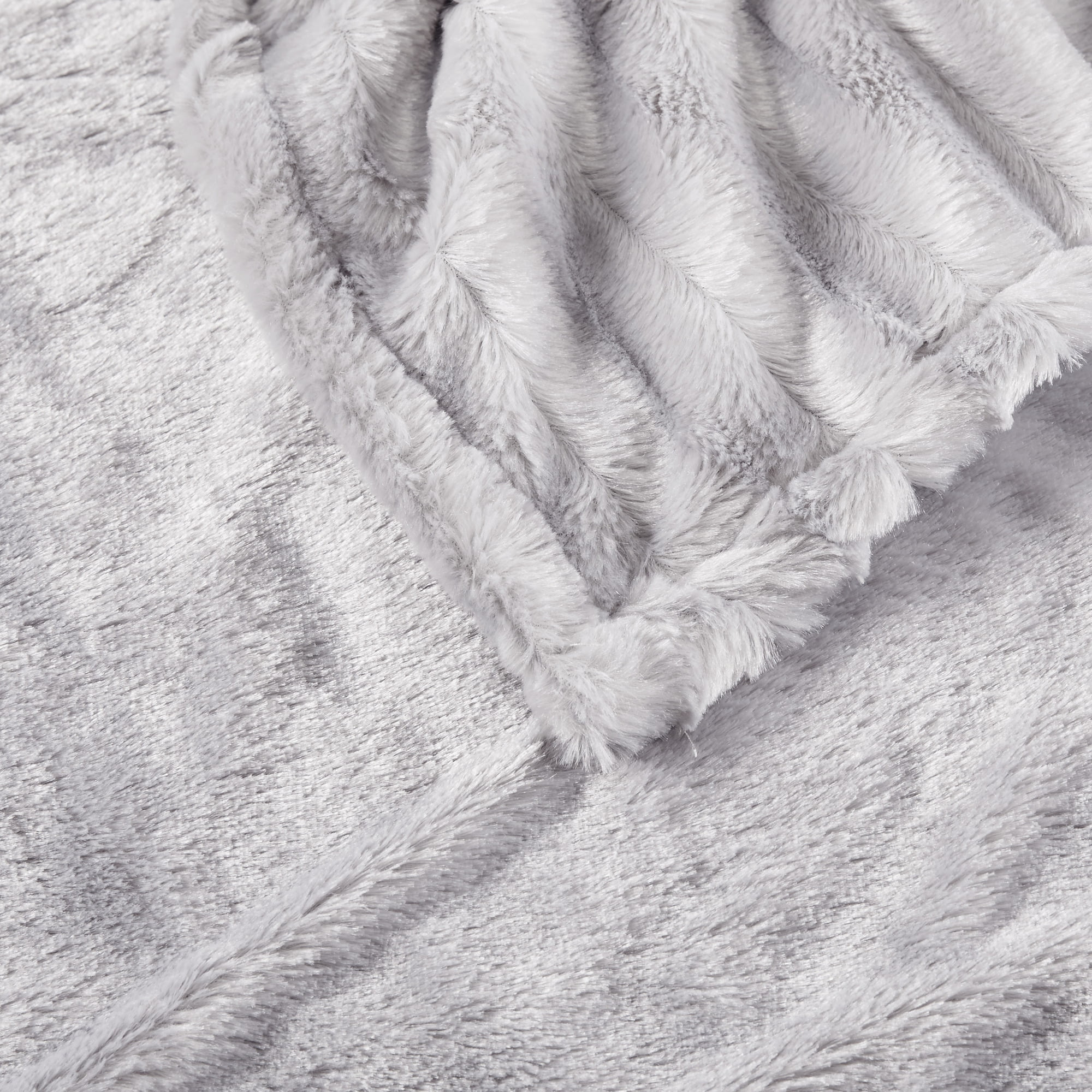 Beautyrest Oversized Faux Fur Electric Heated Throw, 50x70