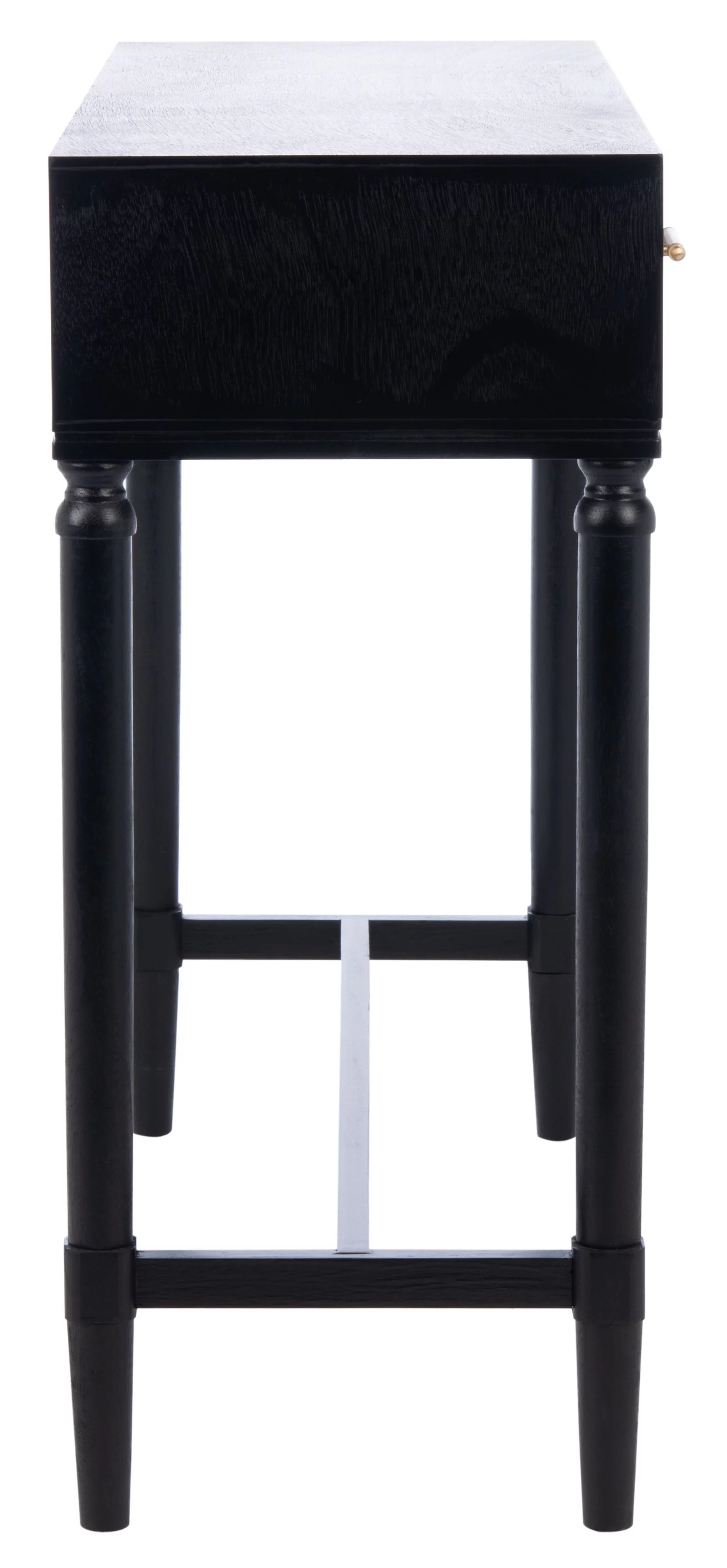 SAFAVIEH Estella Modern 2 Drawer Console Table, Black