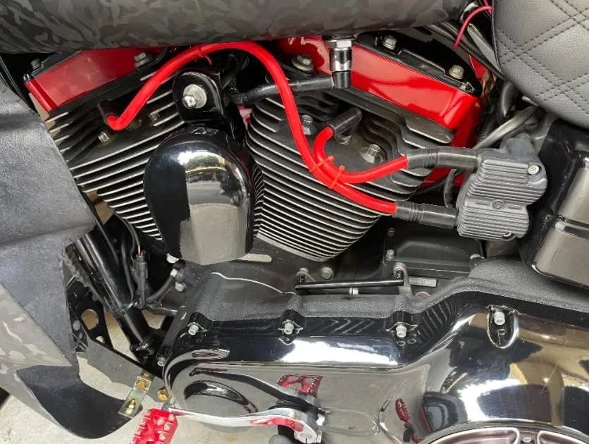 10.4mm 10mm Spark Plug Wire Compatible with Harley Davidson Big Twin 99-19 FXD Dyna Softail (Red)