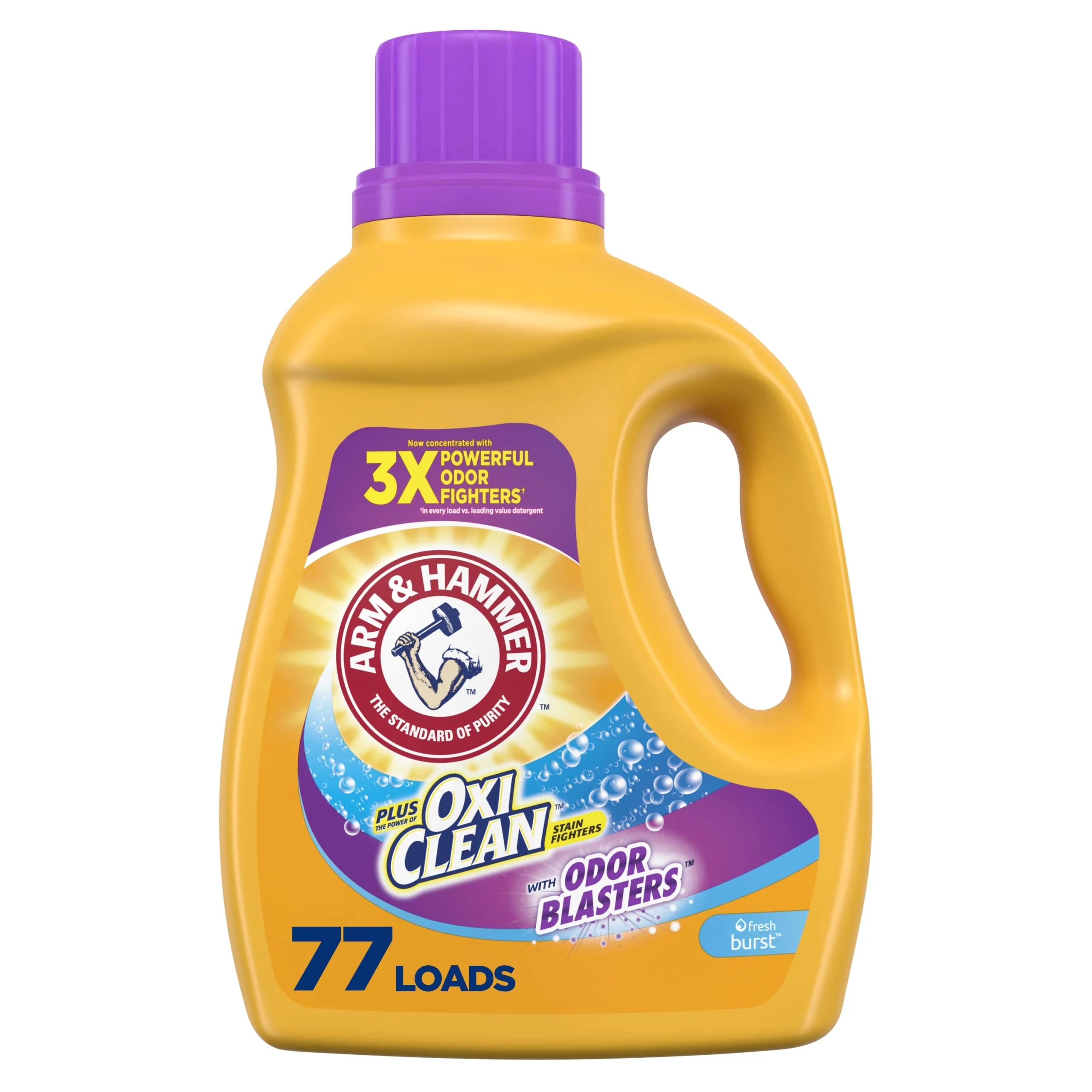 Plus OxiClean Odor Blasters Fresh Burst  77 Loads Liquid Laundry Detergent (Pack of 2)
