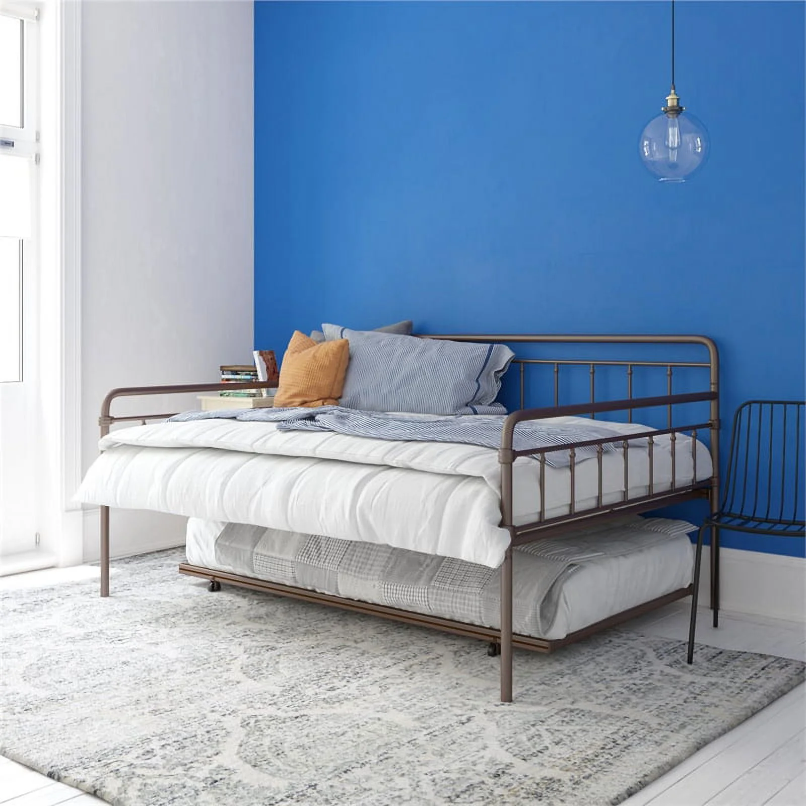 DHP Winston Classic Metal Daybed, Full, Bronze