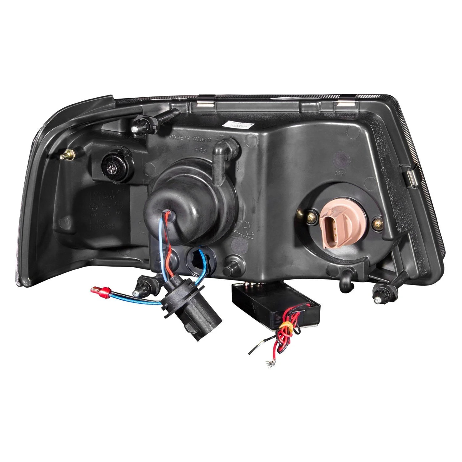 ANZO USA 111151 01-11 RANGER 1 PC. PROJECTOR HALO CHROME CLEAR AMBER (CCFL) HEADLIGHTS Fits select: 2001-2011 FORD RANGER