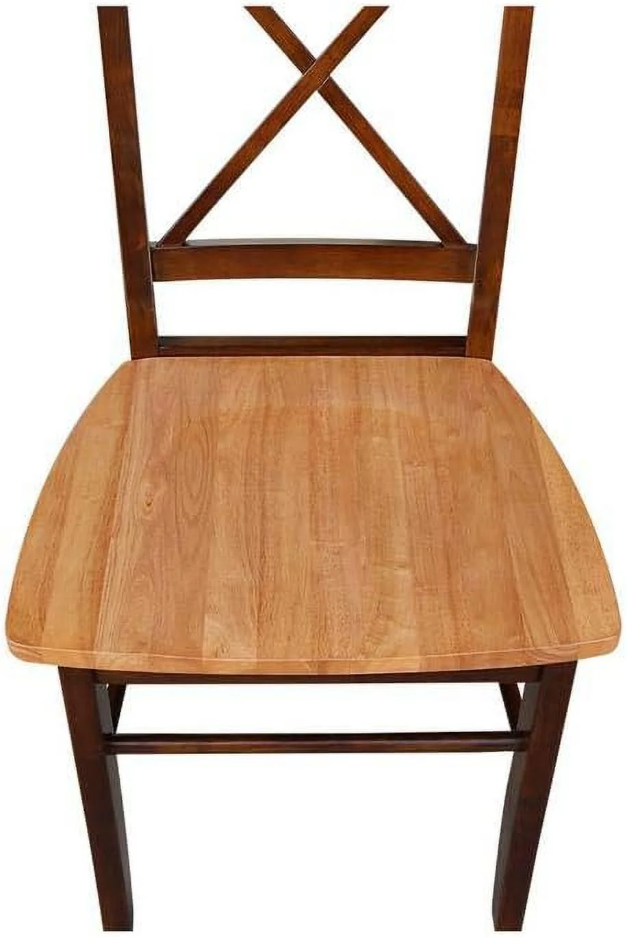 Set Of Two X-Back Dining Chair, Pecan