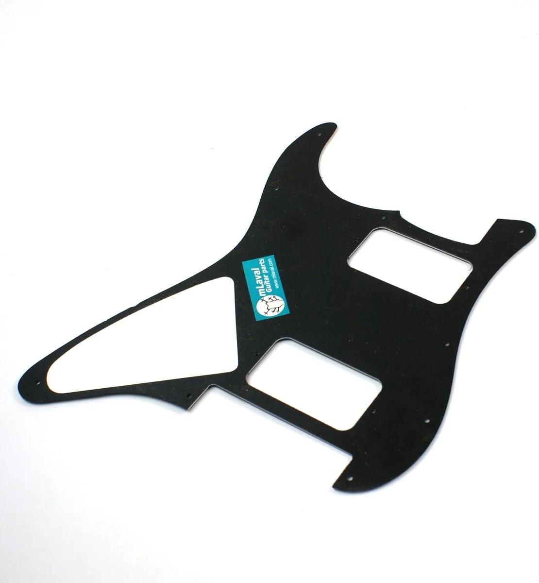 Left Handed Strat HH Layout Guitar Pickguard,3Ply Black