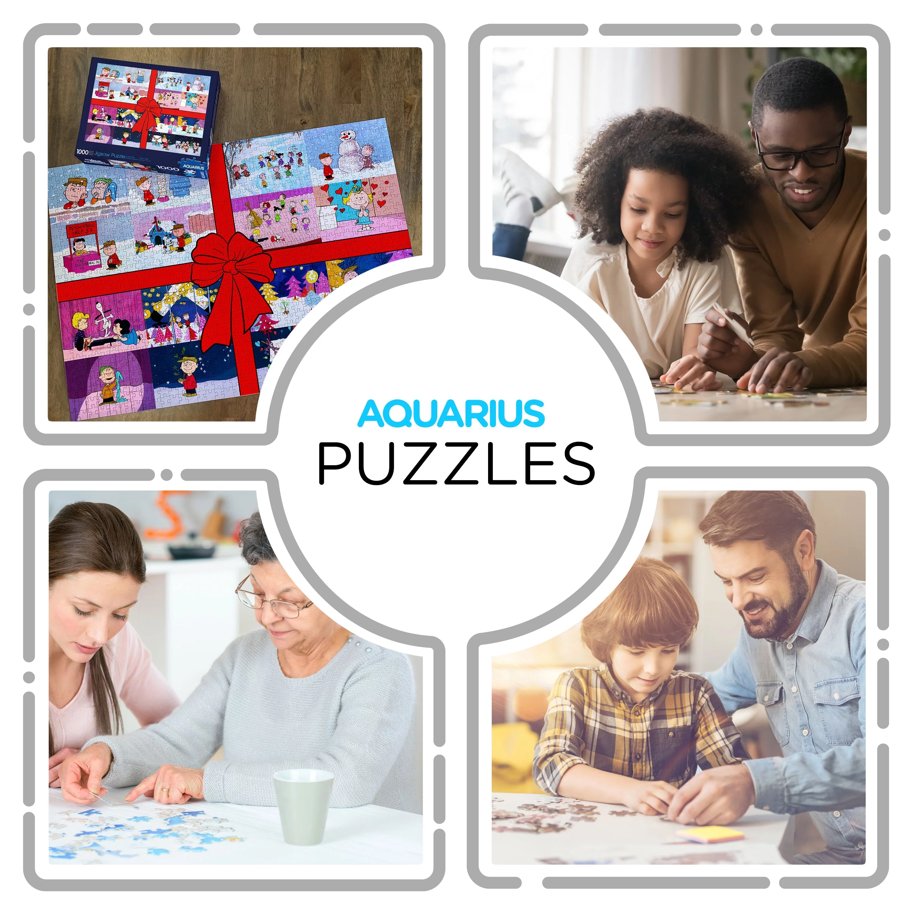 Peanuts Charlie Brown Christmas Present 1000 Piece Jigsaw Puzzle