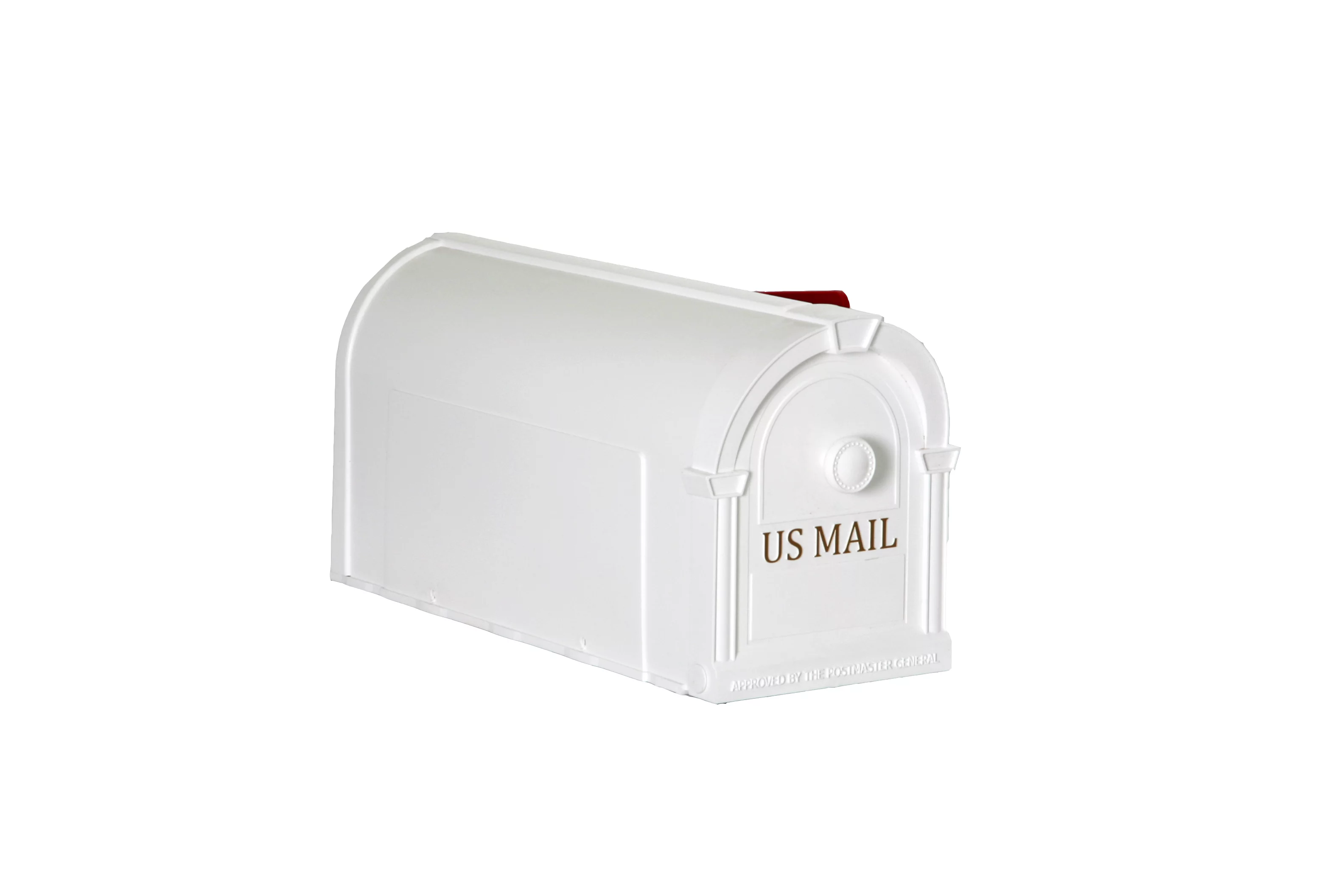 Postal Pro Medium White Plastic Post Mounted Mailboxes