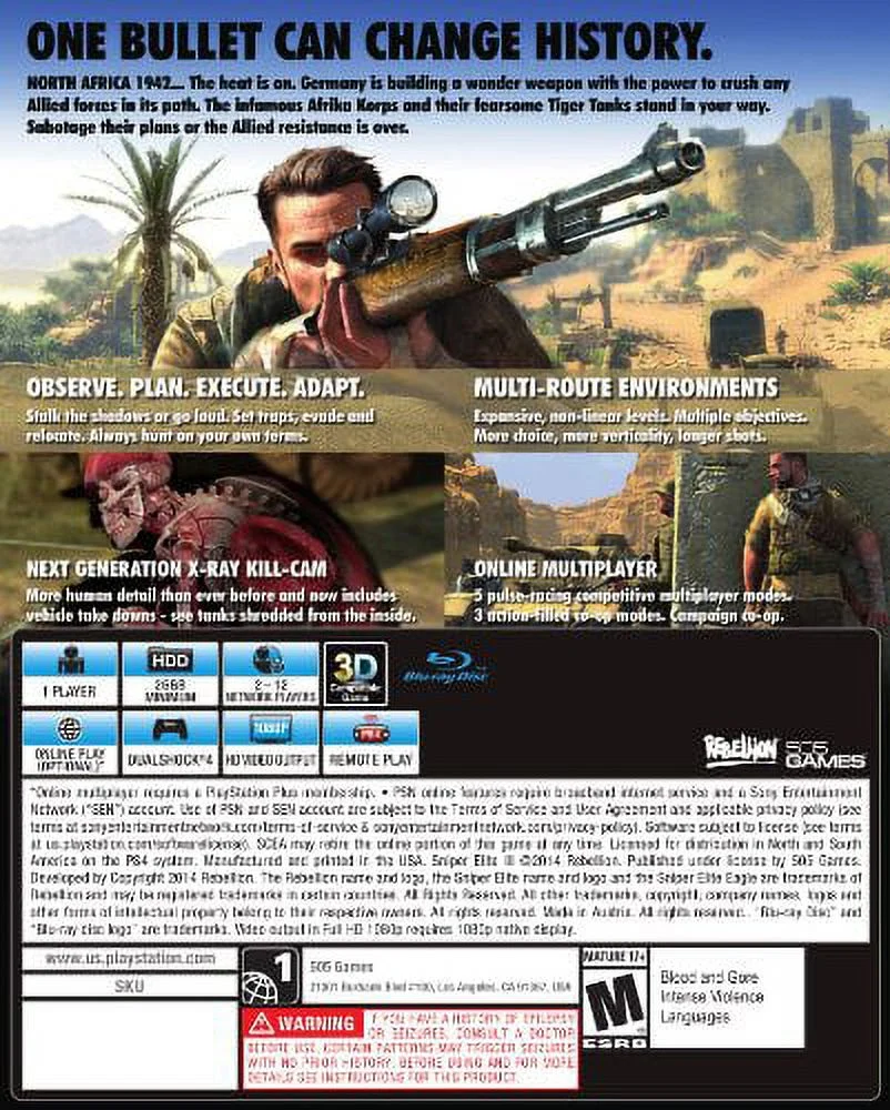 Sniper Elite III - PlayStation 4 Standard Edition