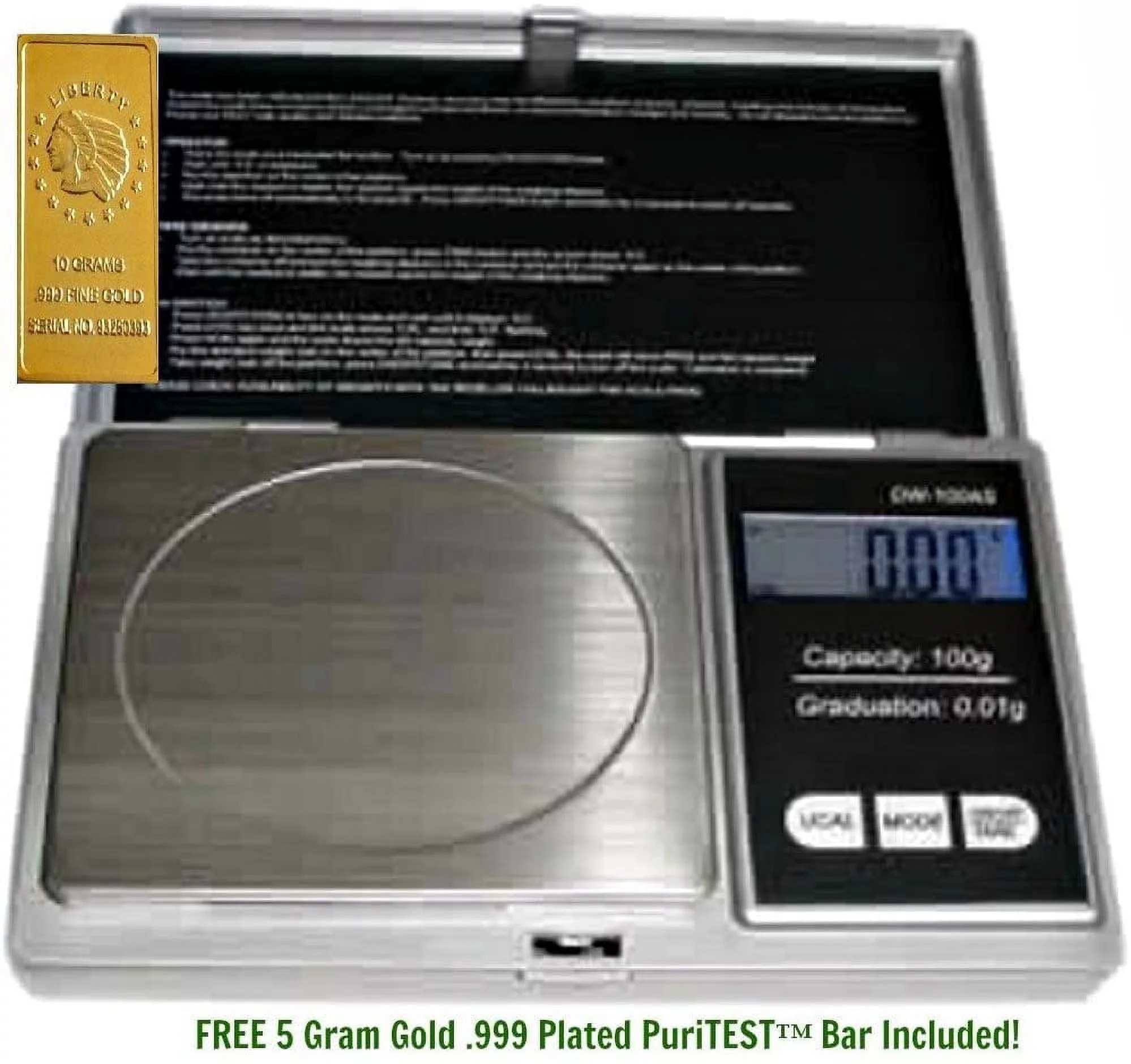 1 Digital Pocket GRAIN SCALE-Electronic Machine for Archery Arrows 100gr OR Reloading Powder
