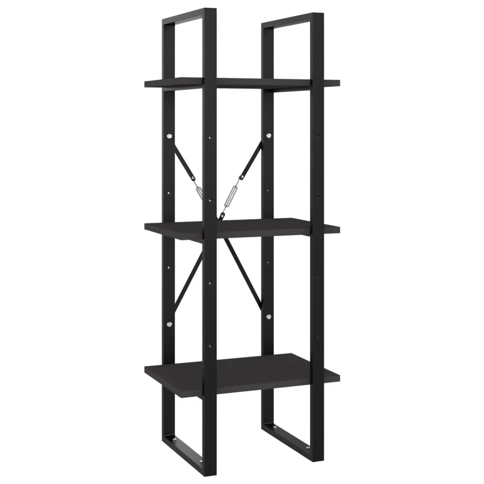 Aibecy 3-Tier Book Cabinet Gray 15.7