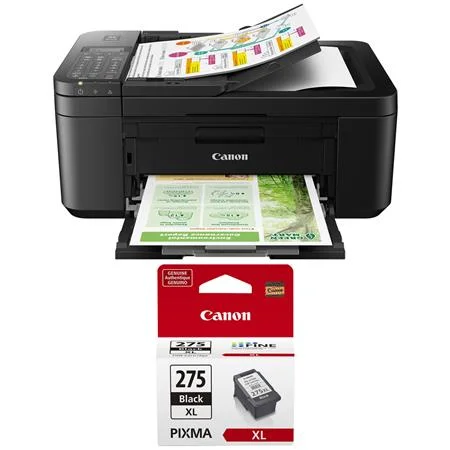 PIXMA TR4720 Wireless All-In-One Inkjet Printer, Black with PG-275 XL Black Ink Cartridge