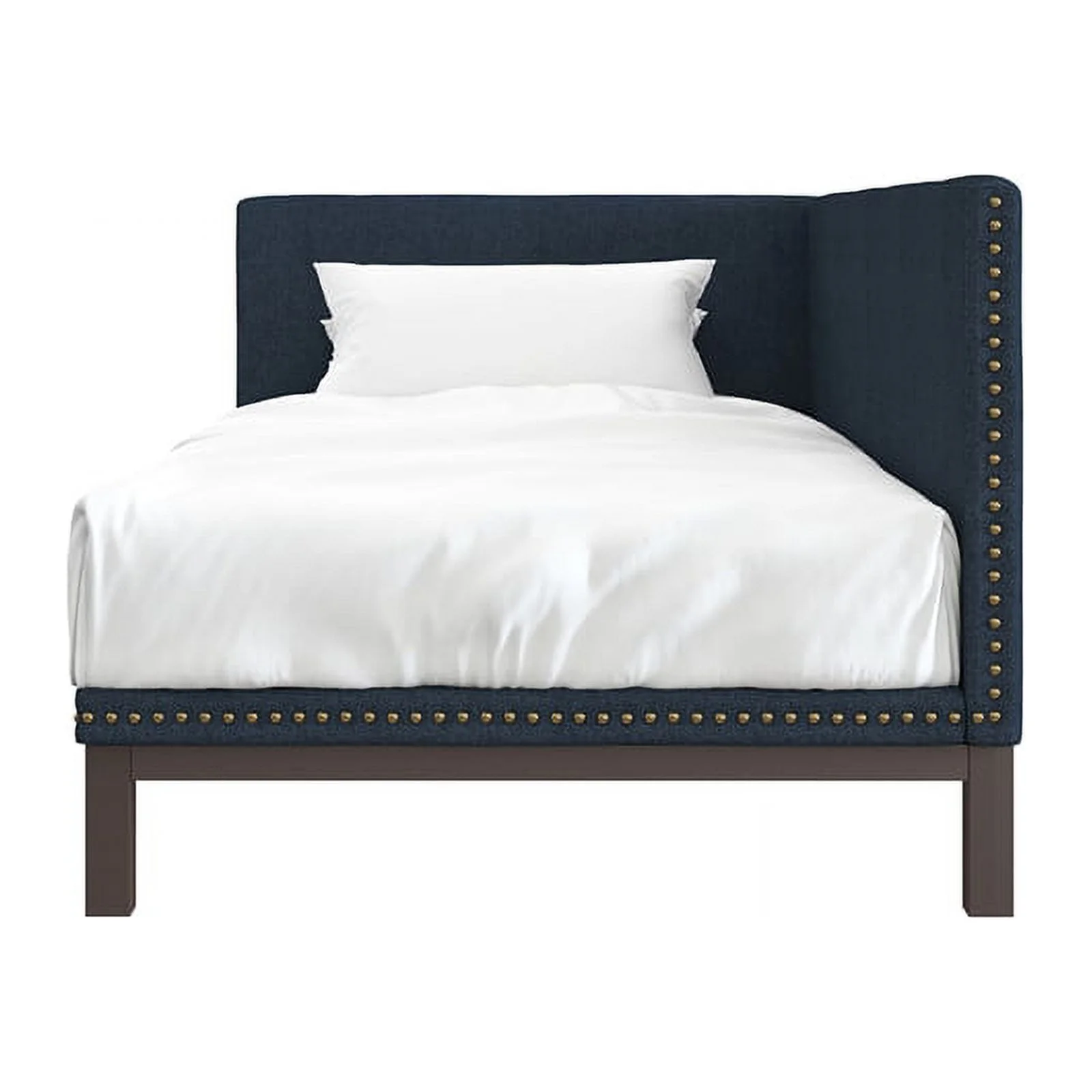 DHP Dale Upholstered Daybed Twin in Blue Linen
