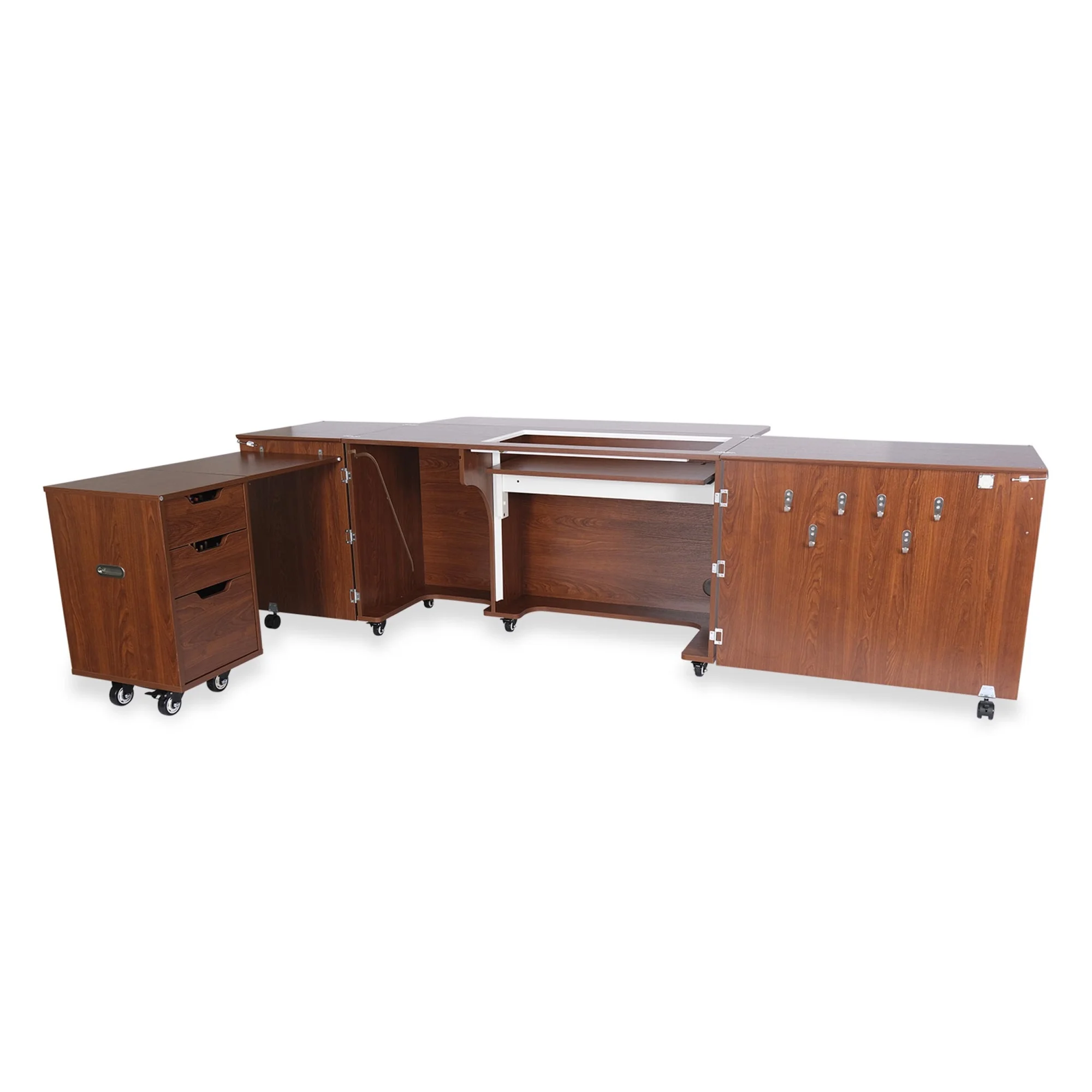 Kangaroo K9605XL Outback XL Sewing Cabinet in Teak