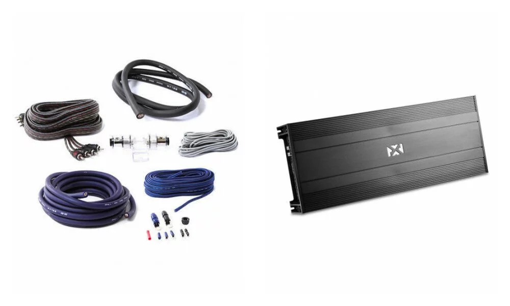 NVX NBA401 800W Total RMS N-Series Class-AB 4-Channel Amplifier + Free Belva 4 Gauge Amp Wiring Kit