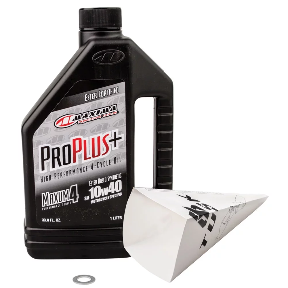 Tusk 2-Stroke Transmission Oil Change Kit Maxima Pro Plus Synthetic 10W-40 For HUSQVARNA TC 125 (Fuel Injected) 2023-2024