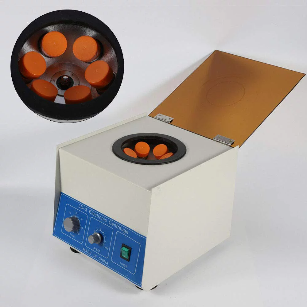 SHZICMY Electric Lab Benchtop Centrifuge LD-3 Low-Speed 4000r/min Centrifuge Machine 0-60min & 500rpm