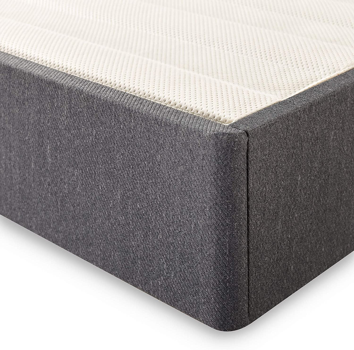 OUWI Upholstered Metal and Wood Box Spring / 9 Inch Mattress Foundation / Easy Assembly / Fabric Paneled Design, Queen