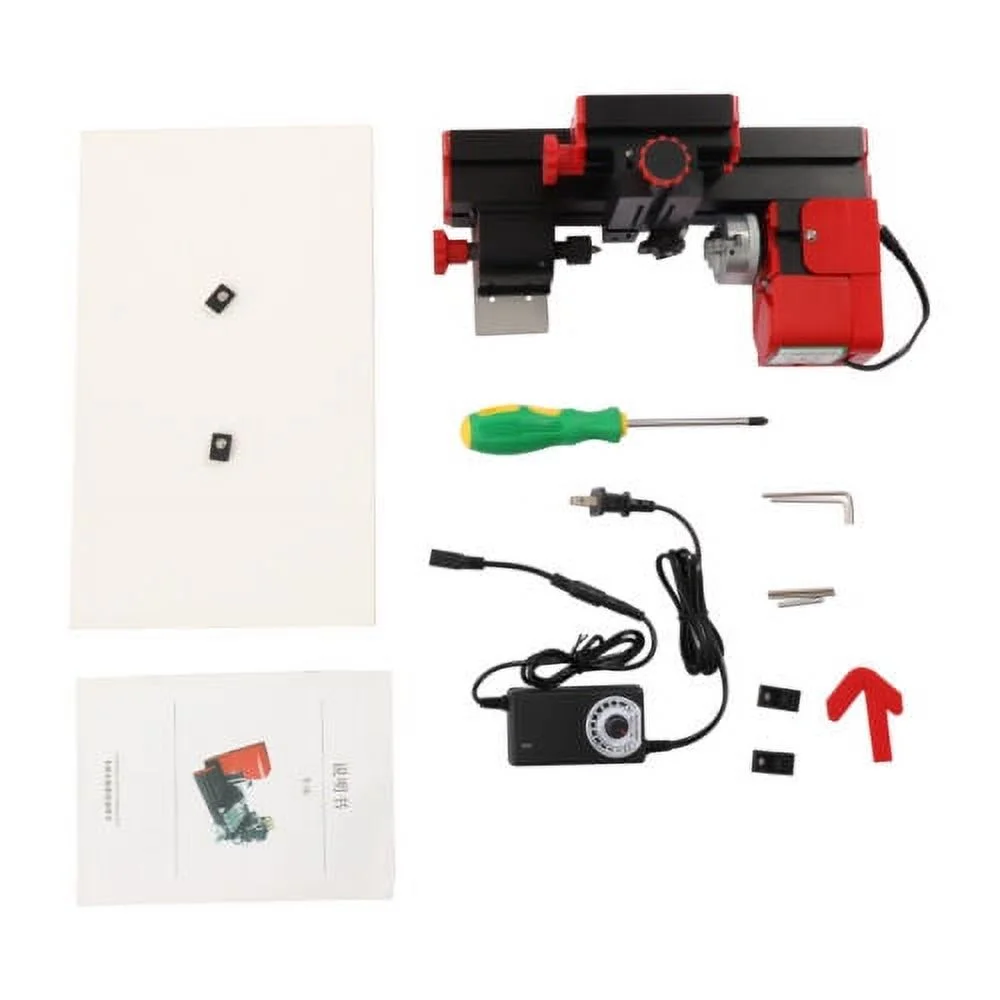 45x135mm Benchtop Mini Metal Lathe Cutting Machine For Wood Metal 12,000rpm