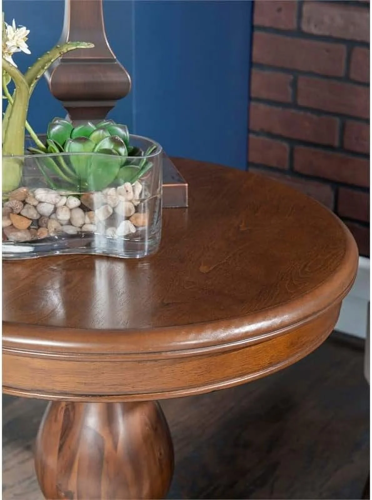 Linon Bree Wood Accent Side Table In Hazelnut Brown