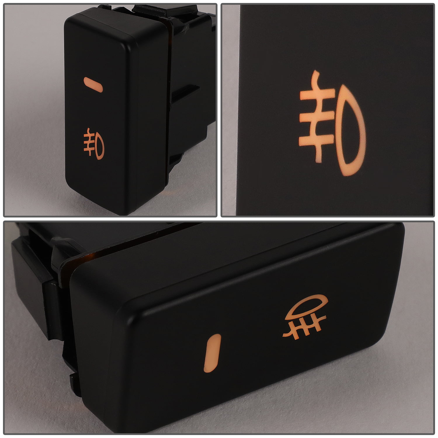 DNA Motoring FLSW-017 For 2014-2016 Honda Odyssey OE Style Dash Mounted Fog Light Lamp Switch with Wiring Harness