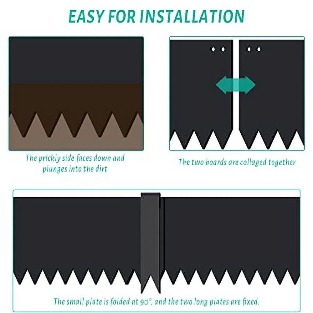 Steel Landscape Edging Steel Lawn Edging Landscape Garden Border Edging Border (40 x 6inch (Pack of 6))