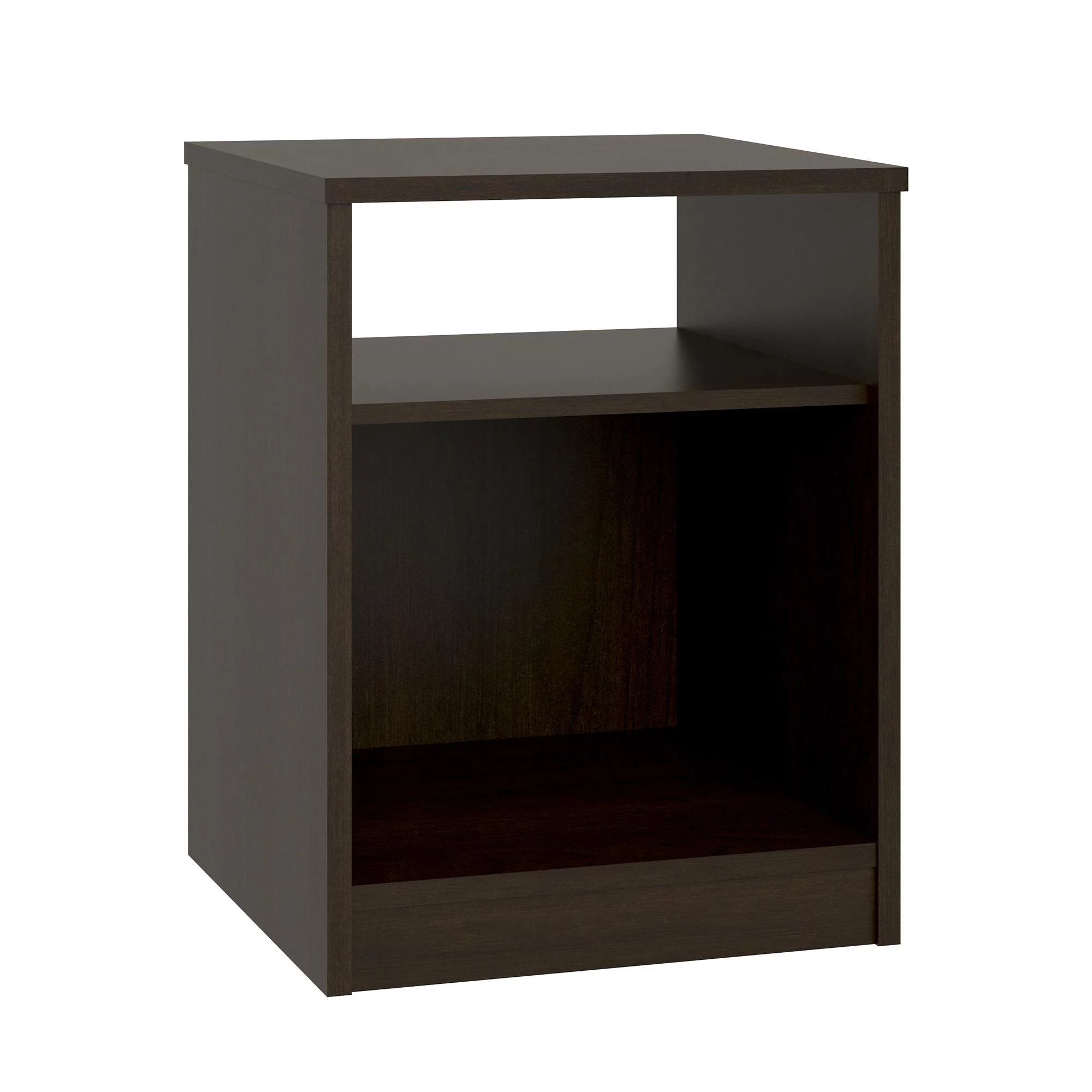 Mainstays Classic Open Shelf Nightstand, Espresso
