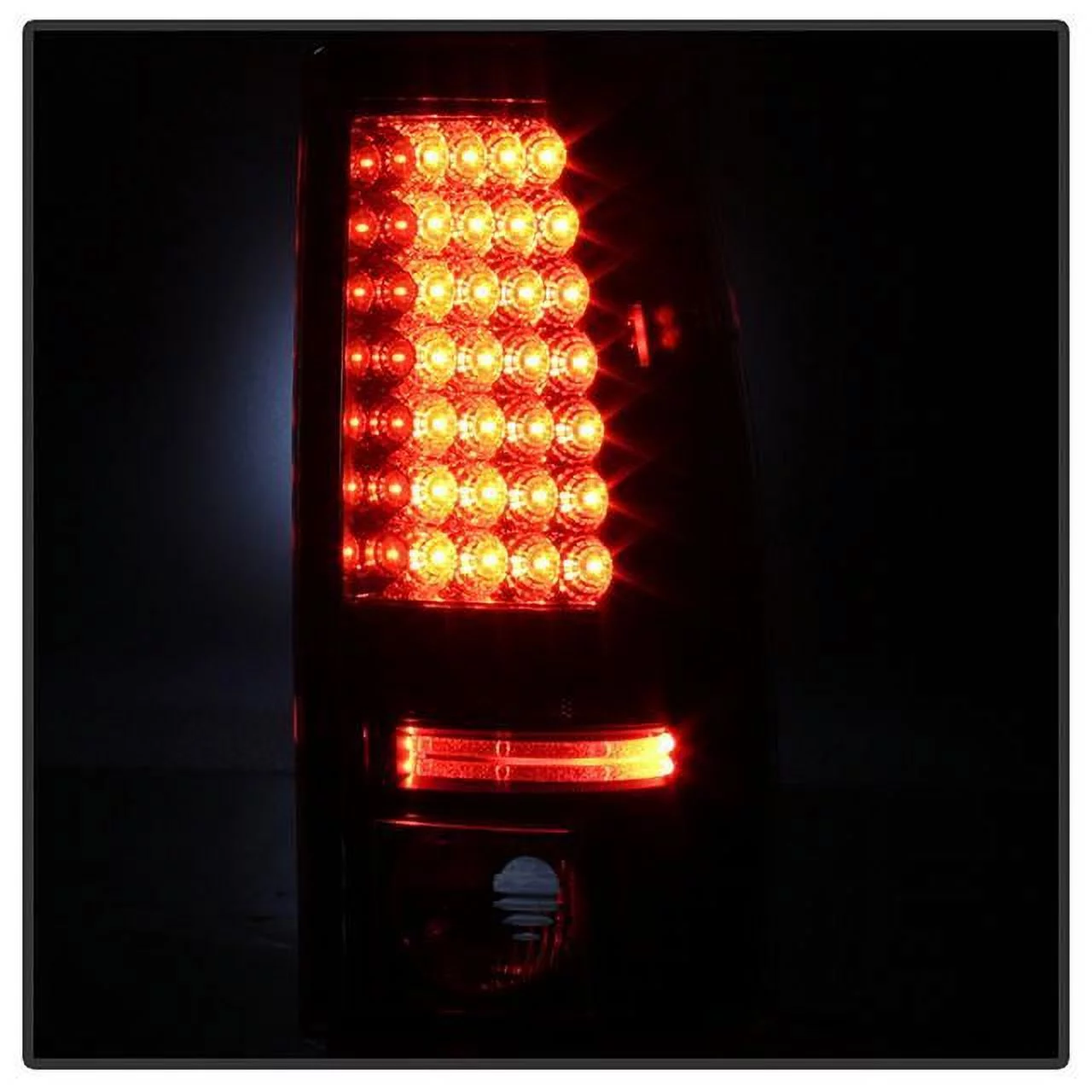 Spyder Chevy Silverado 1500/2500 99-02 (Not Fit Stepside) / GMC Sierra 1500/2500/3500 99-03 LED Tail Lights - Black Fits select: 1999-2001 CHEVROLET SILVERADO, 2002-2007 GMC NEW SIERRA